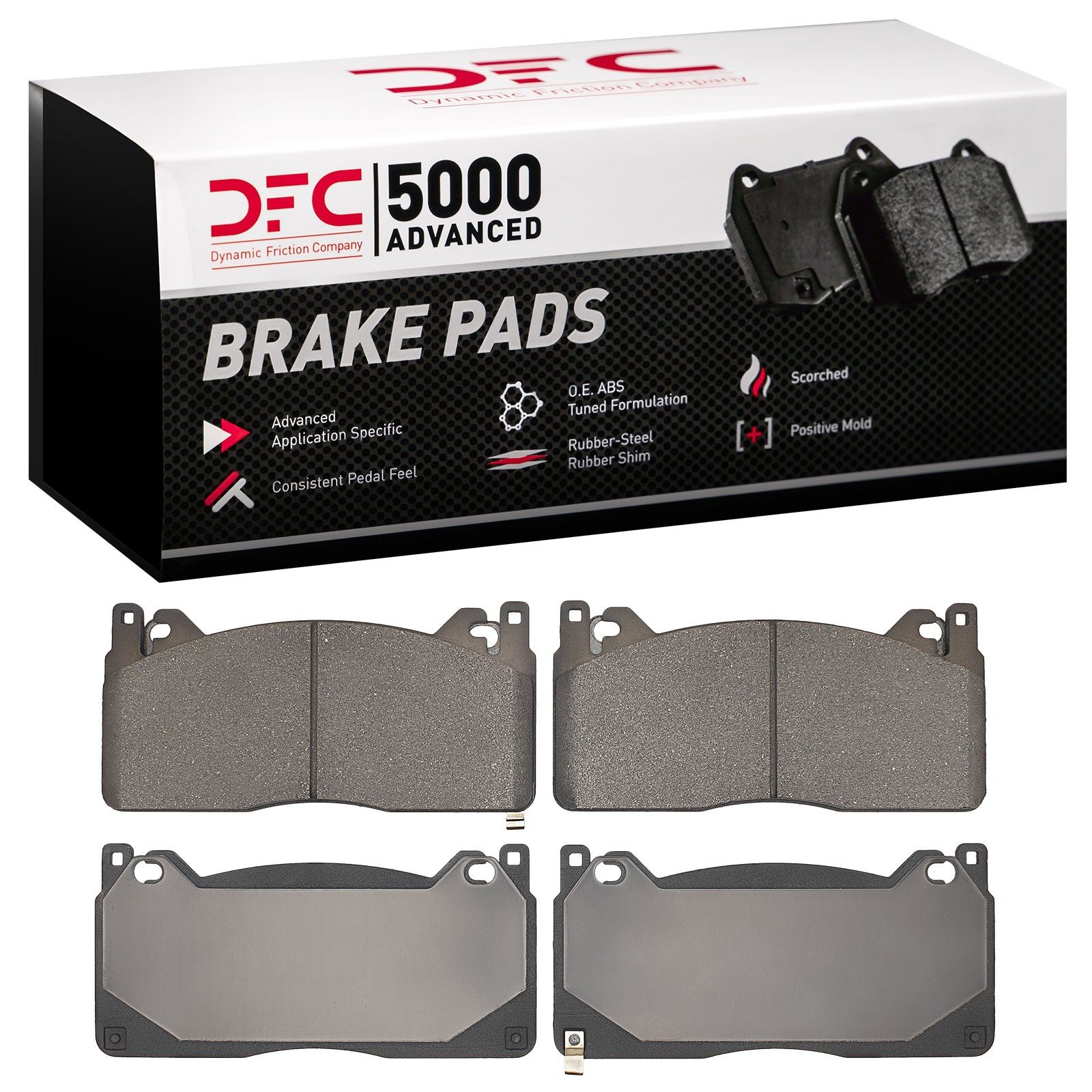 DFC 5000 Advanced Low-Metallic Brake Pads (4 Pads) — image 3
