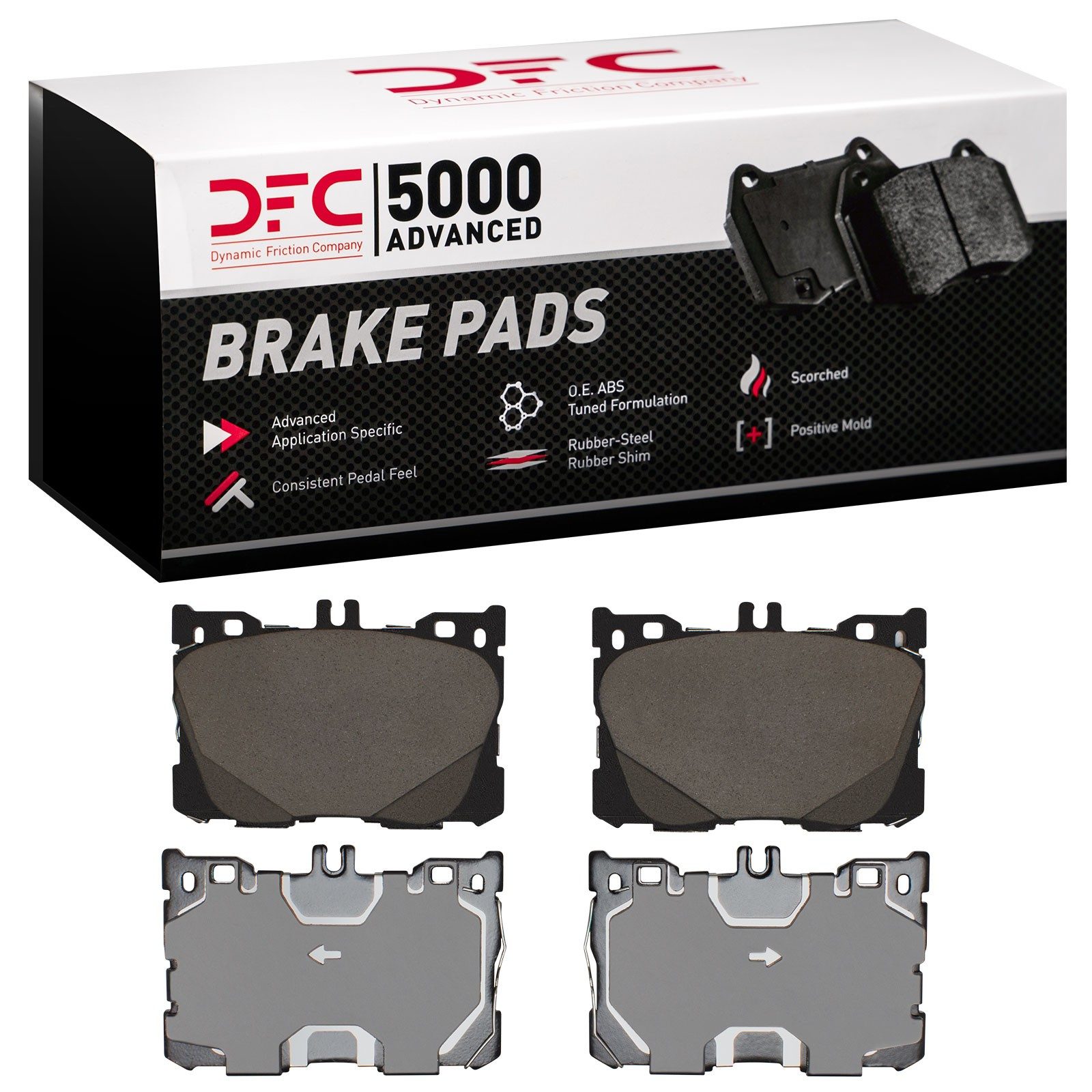 DFC 5000 Advanced Ceramic Brake Pads (4 Pads) — image 2