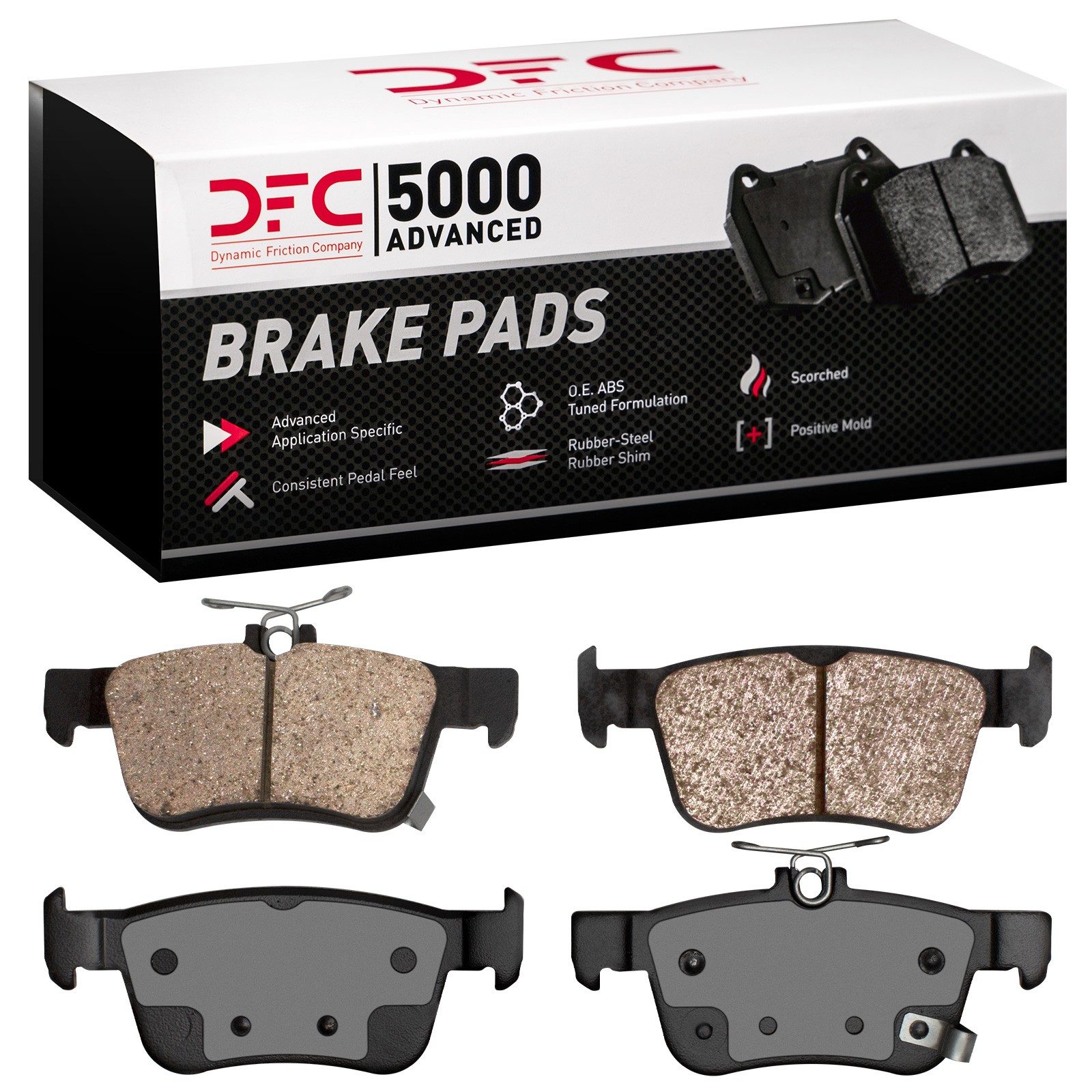 DFC Rear 5000 Advanced Ceramic Brake Pads (4 Pads) — image 2