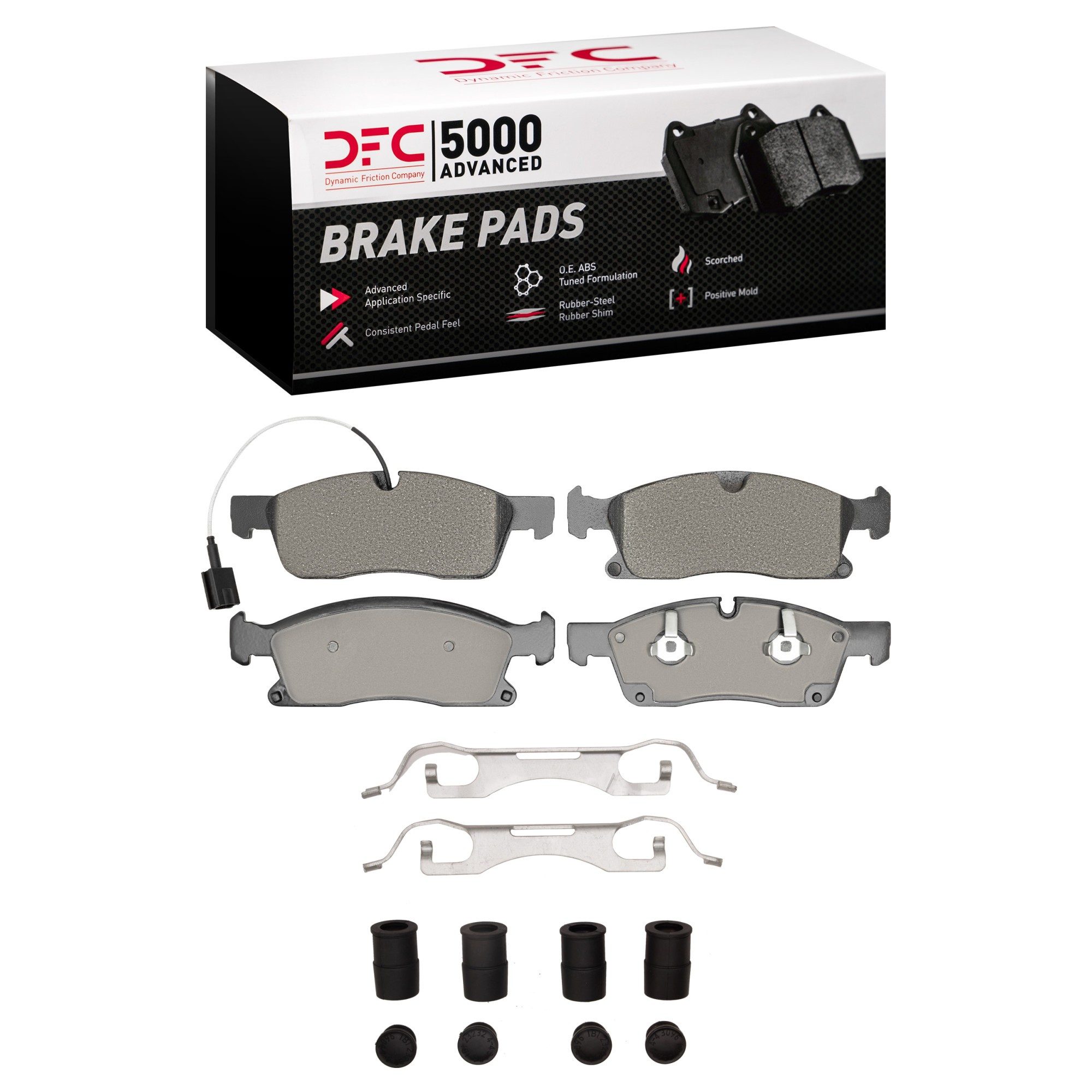 DFC 5000 Advanced Low-Metallic Brake Pads (4 Pads)