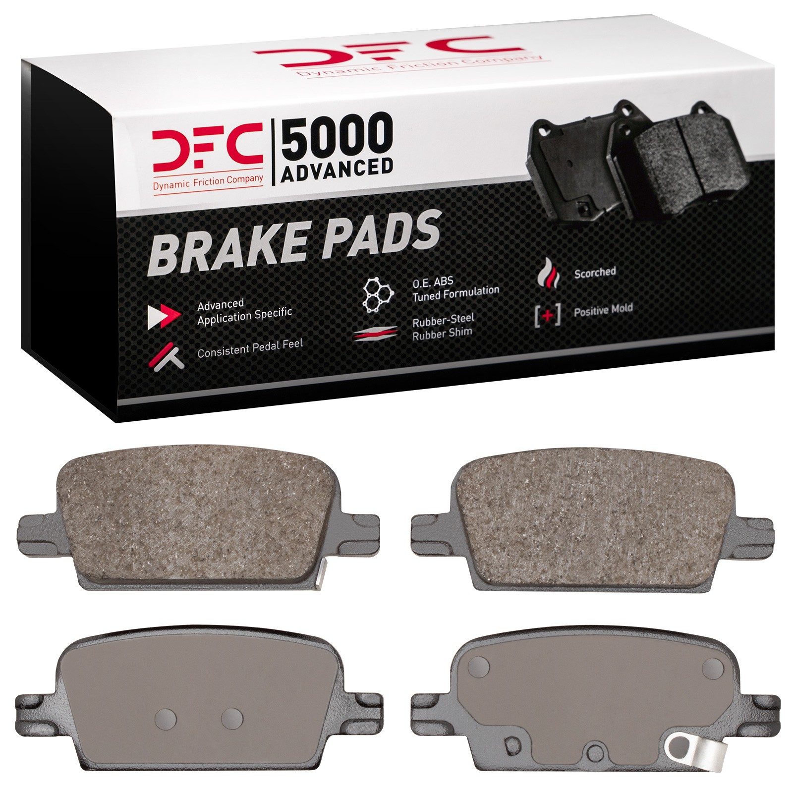 DFC Rear 5000 Advanced Ceramic Brake Pads (4 Pads) — image 2