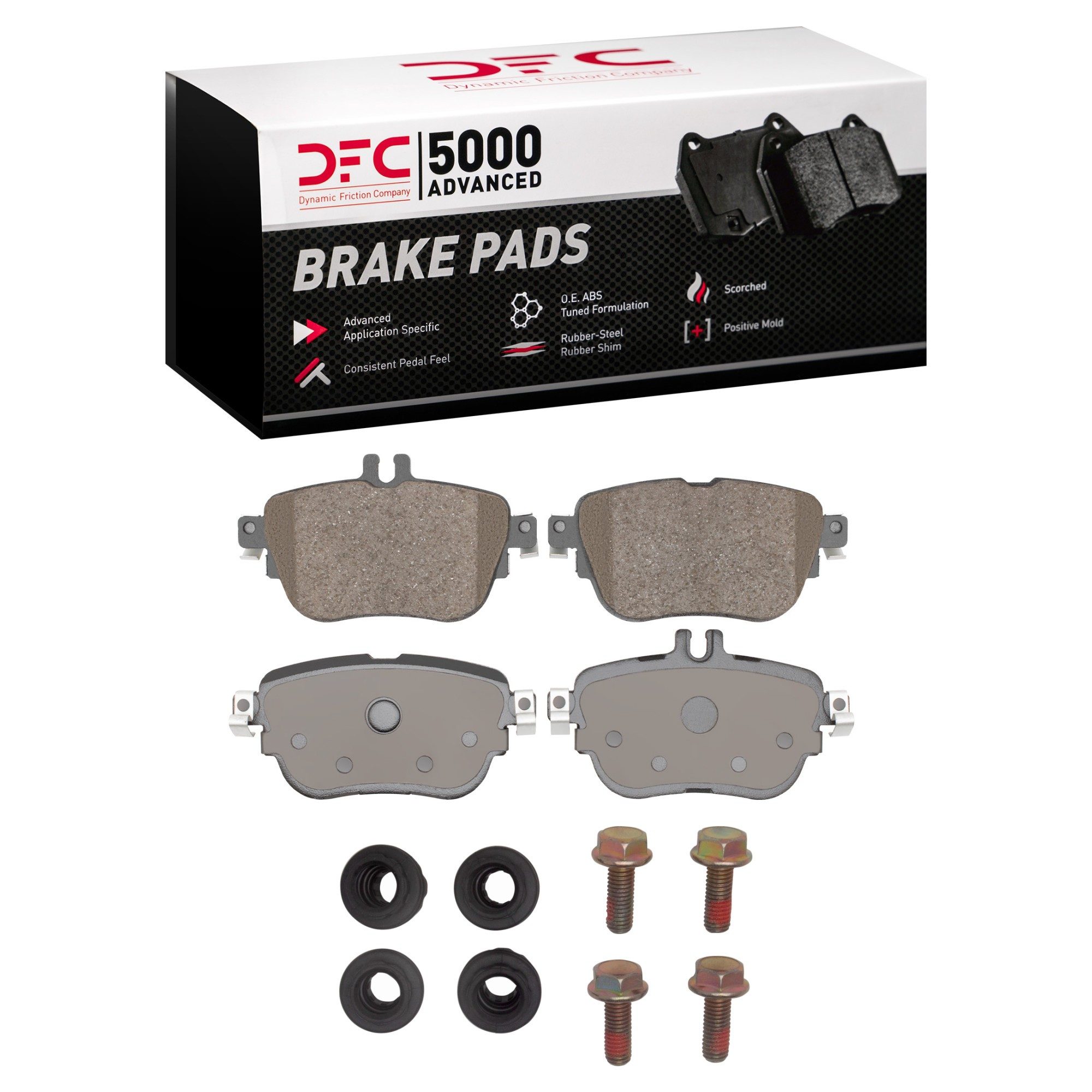Dynamic Friction 5000 Advance Brake Pads With Hardware - 1551-2163-01