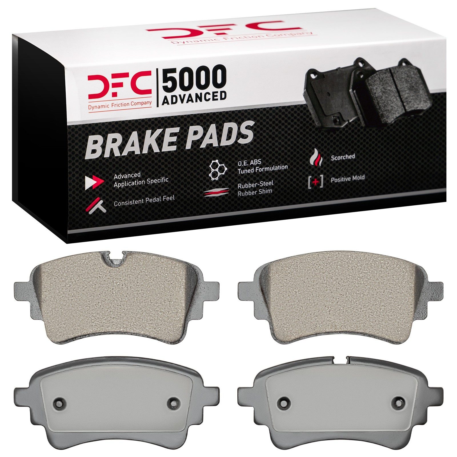 DFC Rear 5000 Advanced Ceramic Brake Pads (4 Pads) — image 2