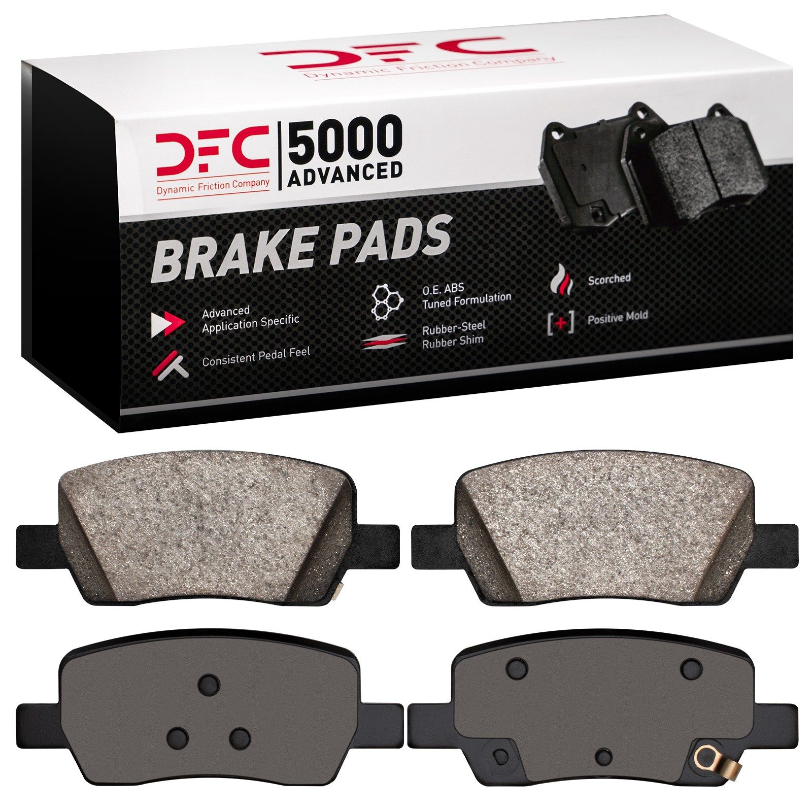 DFC Rear 5000 Advanced Ceramic Brake Pads (4 Pads) — image 3