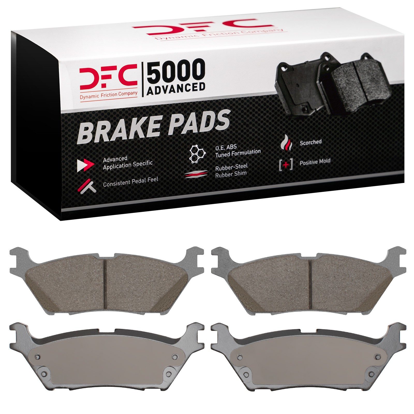 DFC Rear 5000 Advanced Ceramic Brake Pads (4 Pads) — image 2
