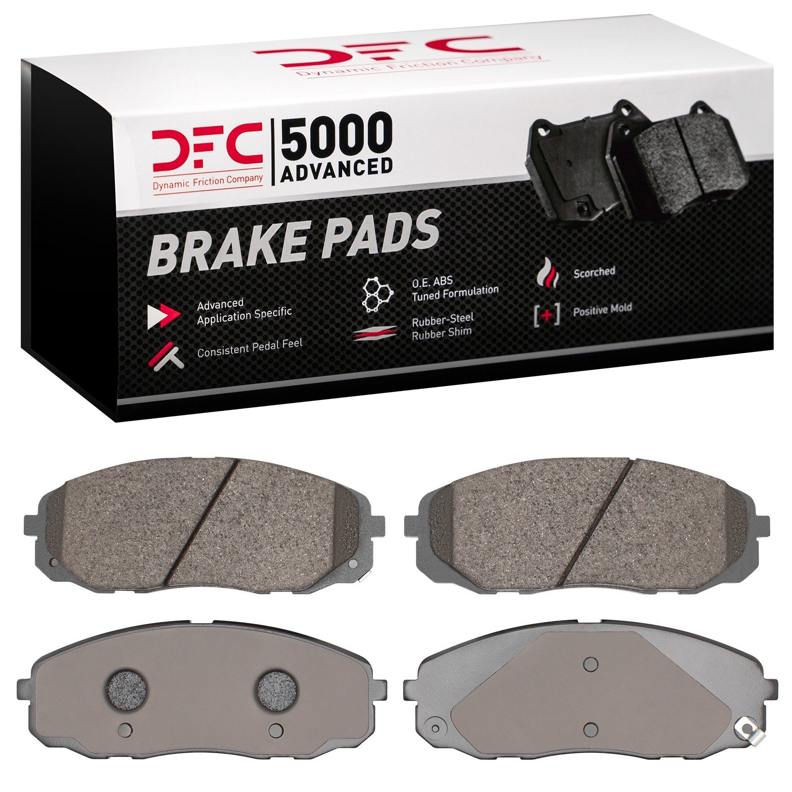 Dynamic Friction 5000 Advanced Brake Pads Without Hardware - 1551-2408-00 — image 2