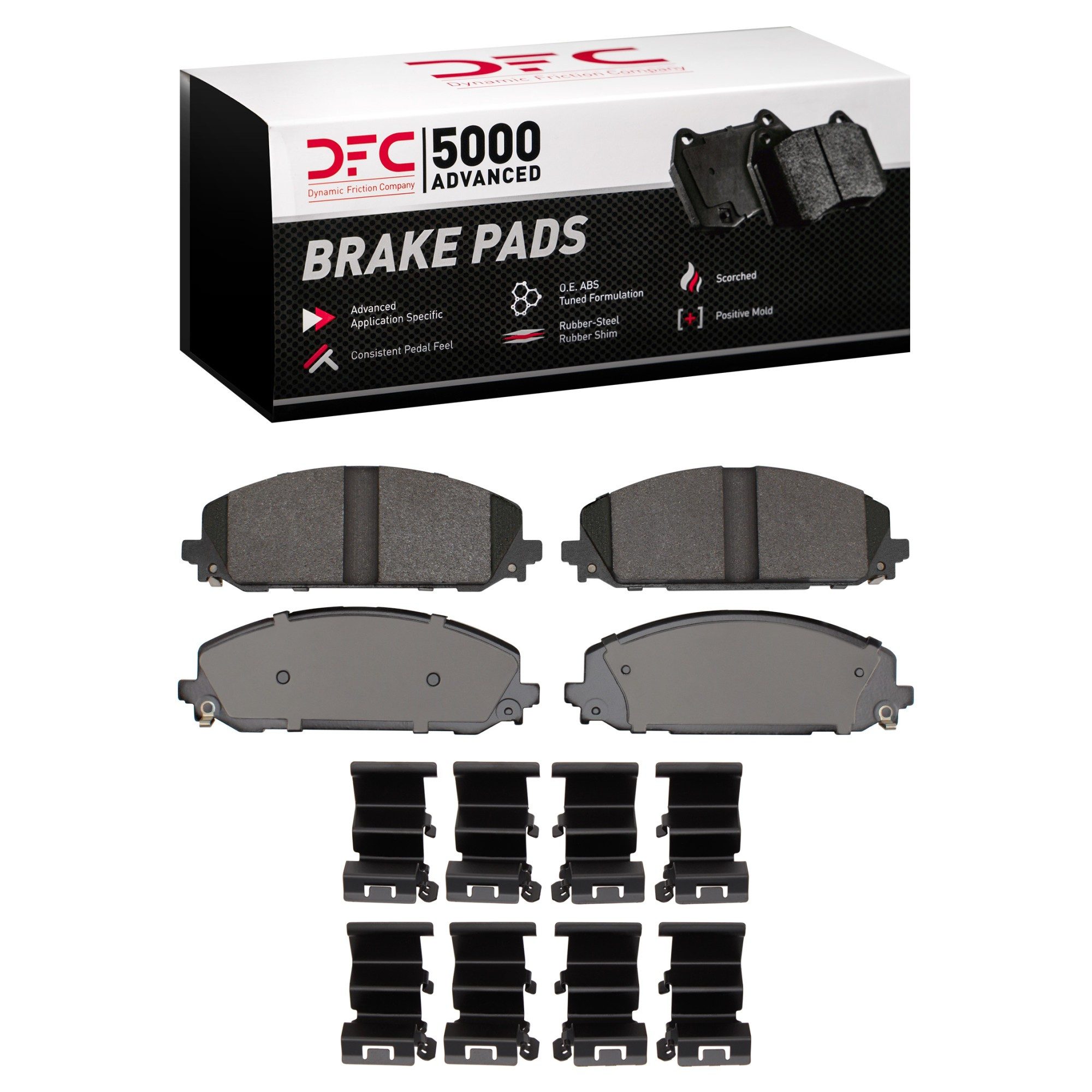 DFC Front 5000 Advanced Semi-Metallic Brake Pads (4 Pads)