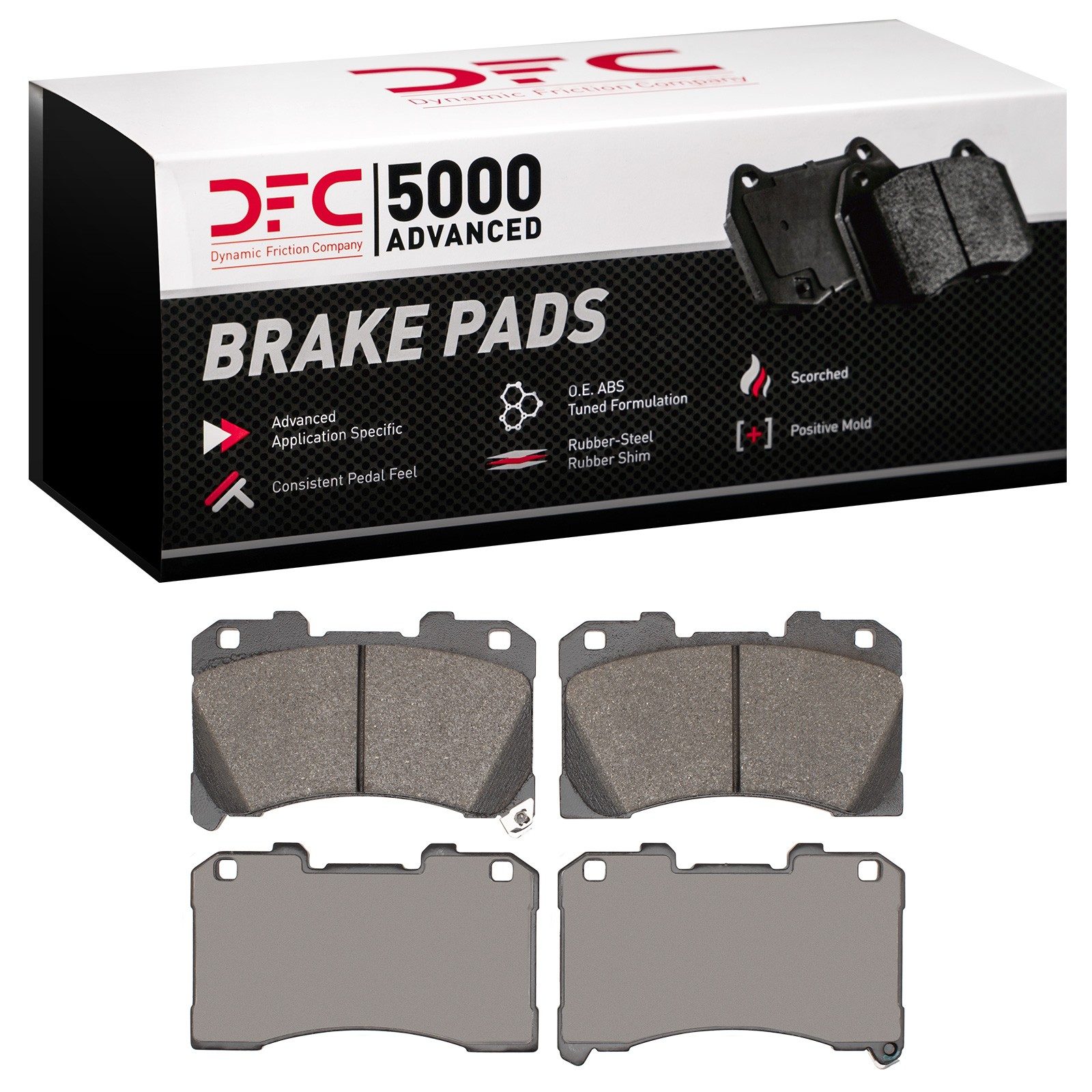 Dynamic Friction 5000 Advanced Brake Pads Without Hardware - 1551-2450-00 — image 2