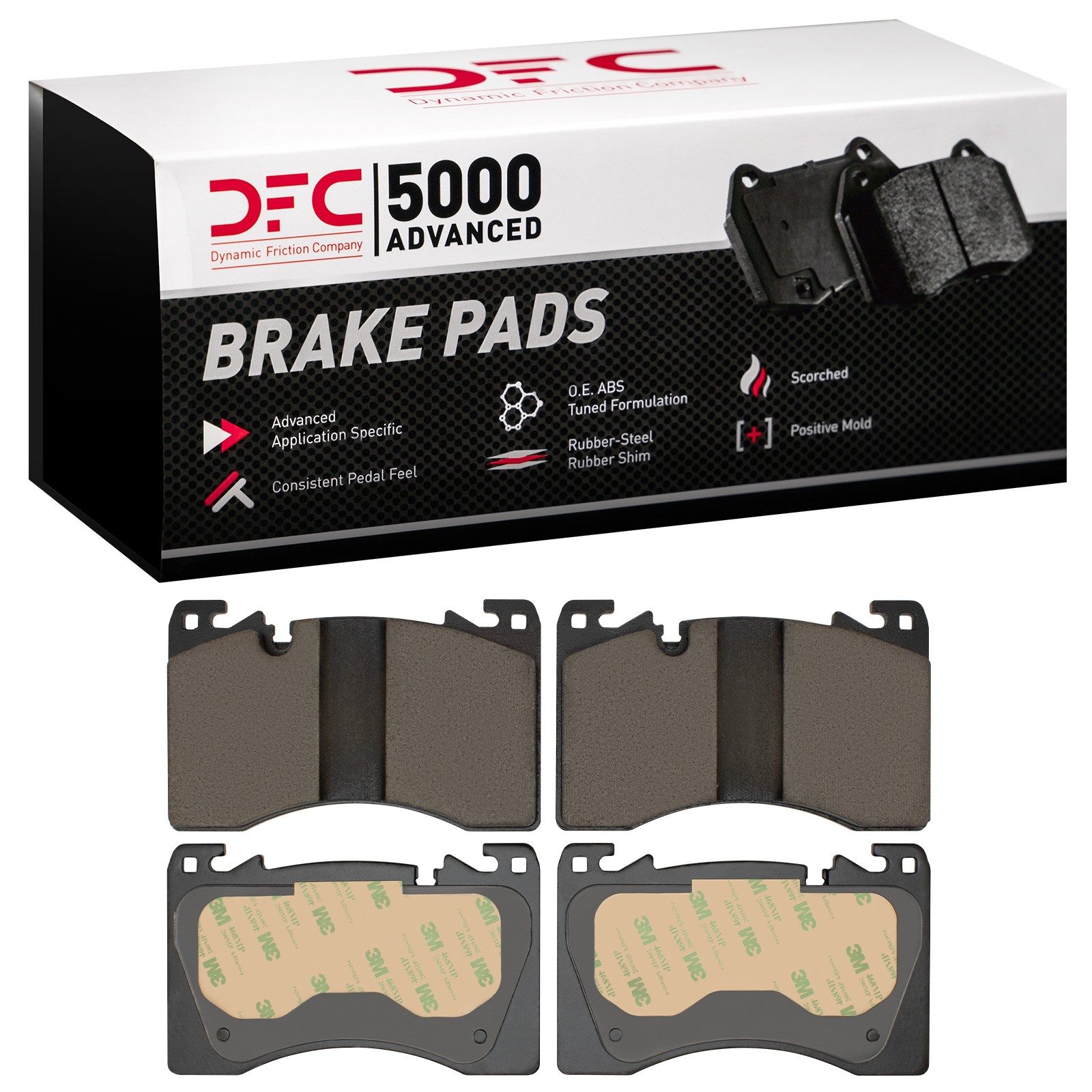 Dynamic Friction 5000 Advanced Brake Pads Without Hardware - 1551-2461-00 — image 3
