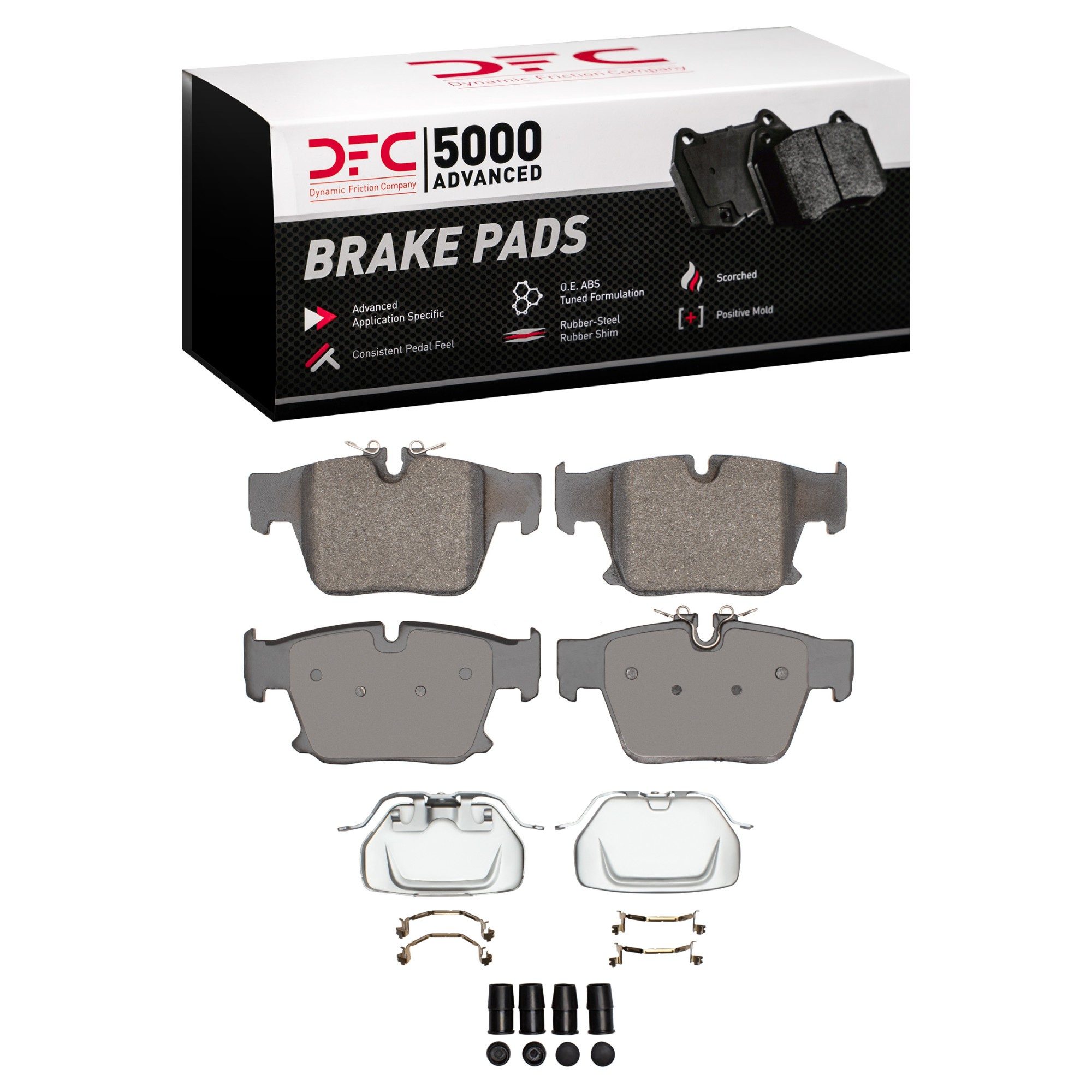 DFC Rear 5000 Advanced Low-Metallic Brake Pads (4 Pads)