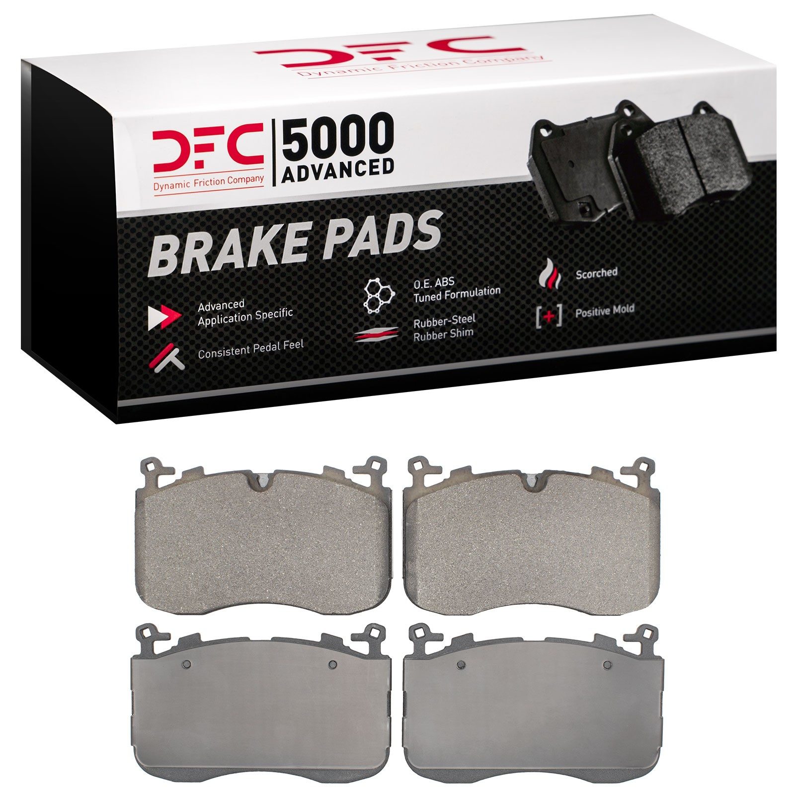 DFC Front 5000 Advanced Low-Metallic Brake Pads (4 Pads) — image 2