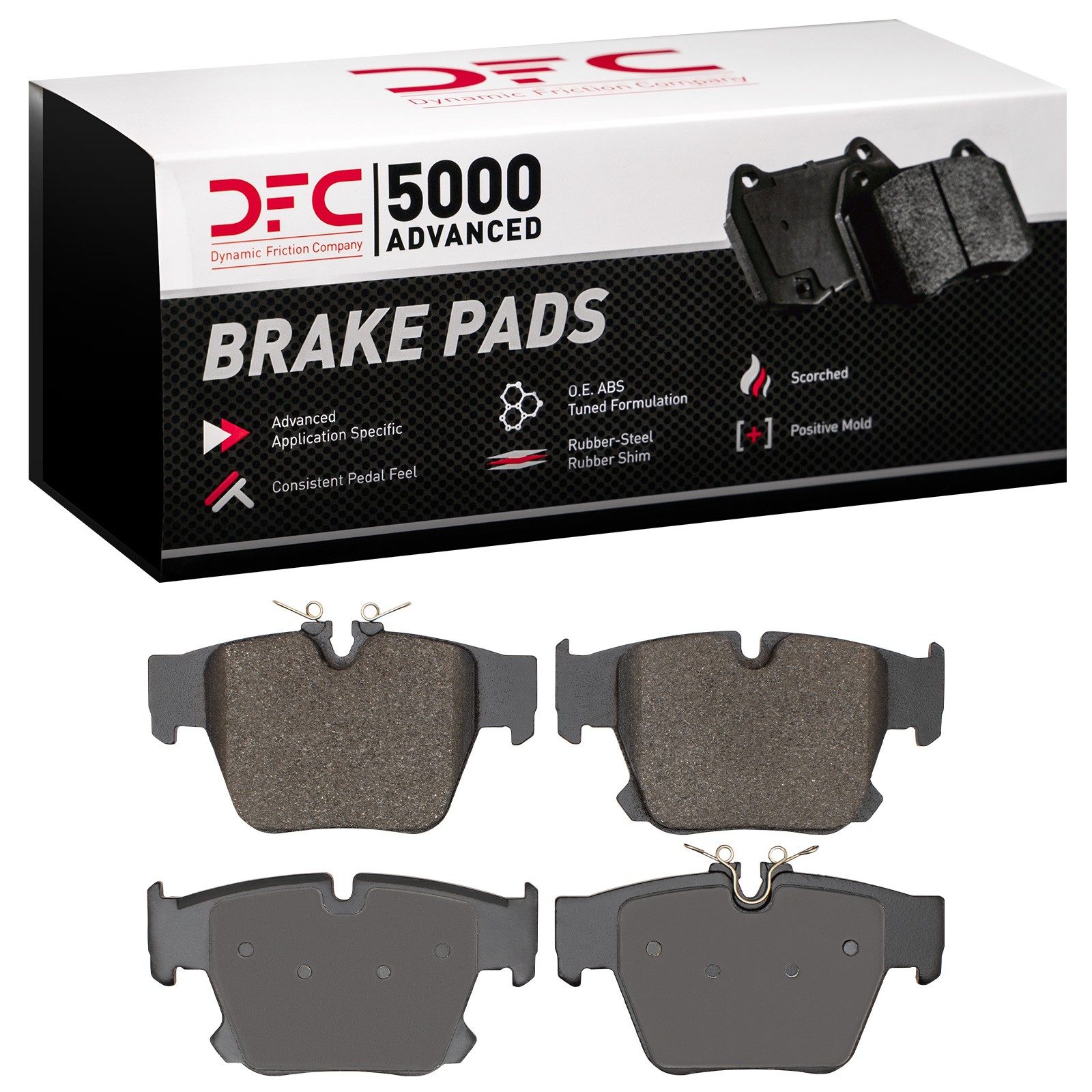 DFC Rear 5000 Advanced Low-Metallic Brake Pads (4 Pads) — image 2