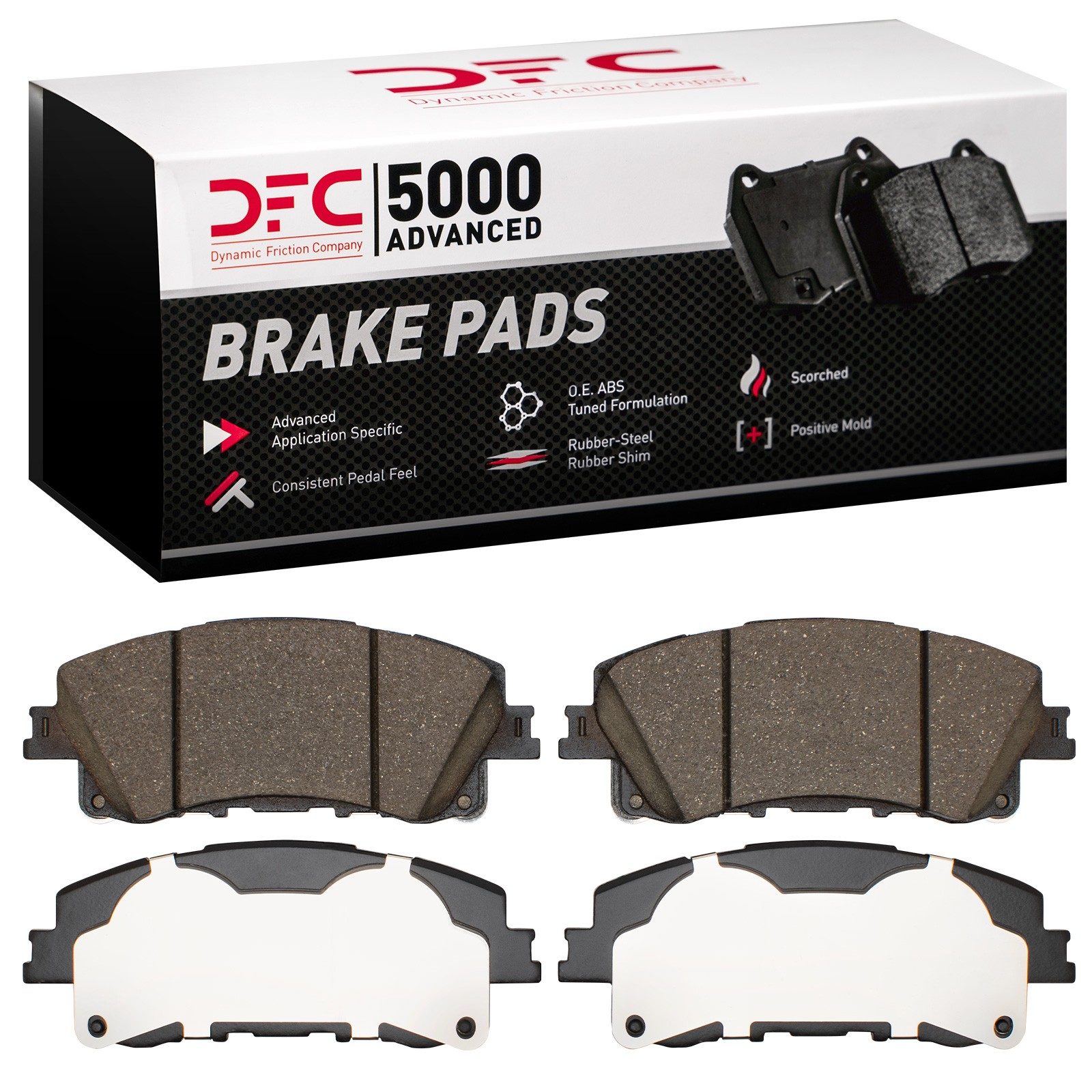 Dynamic Friction 5000 Advanced Brake Pads Without Hardware - 1551-2494-00 — image 2
