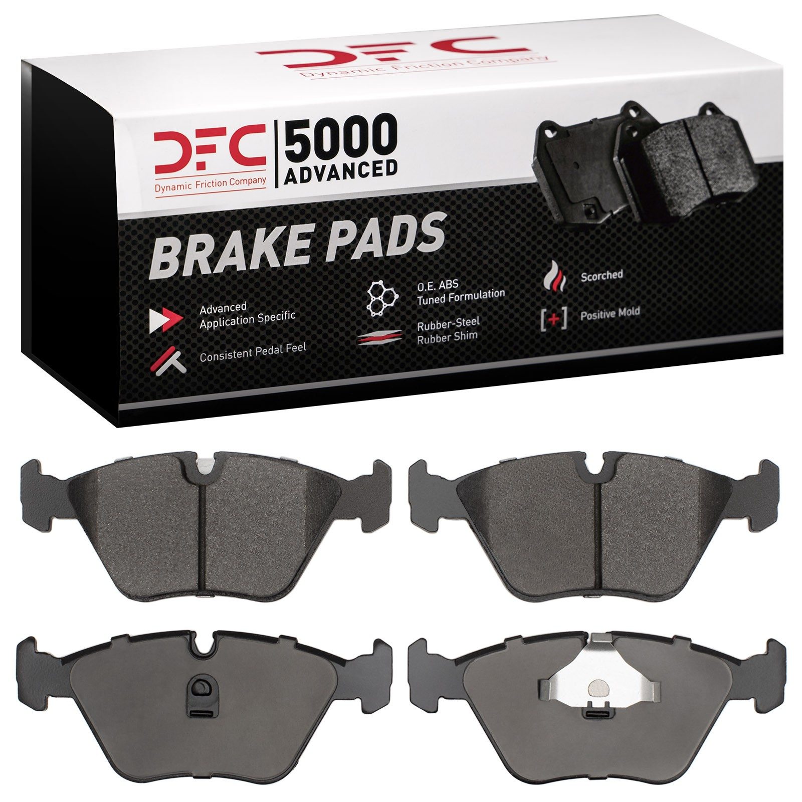 Dynamic Friction 5000 Advanced Brake Pads Without Hardware - 1552-0394-10 — image 2
