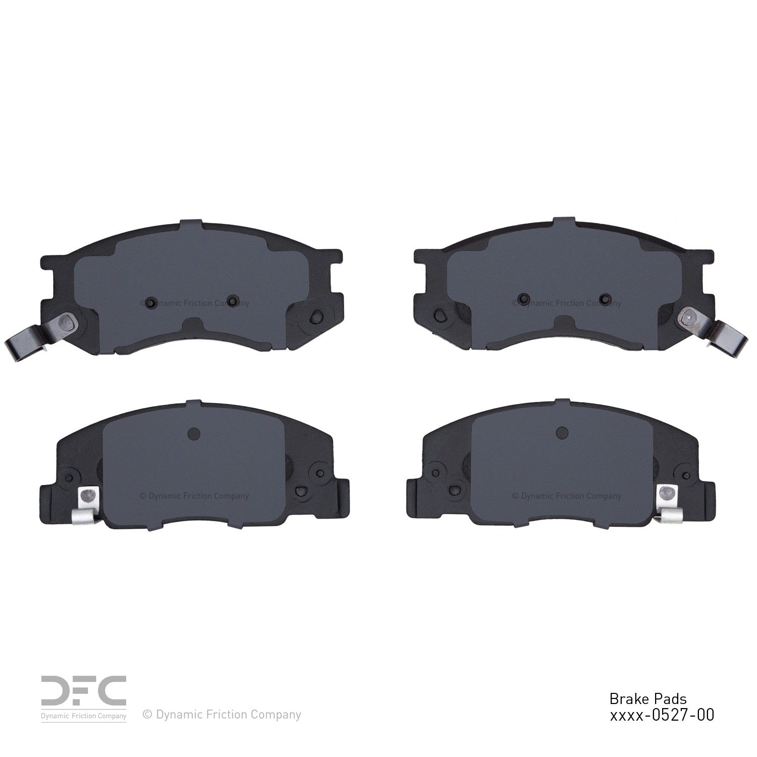 Dynamic Friction 5000 Advanced Brake Pads Without Hardware - 1552-0527-00