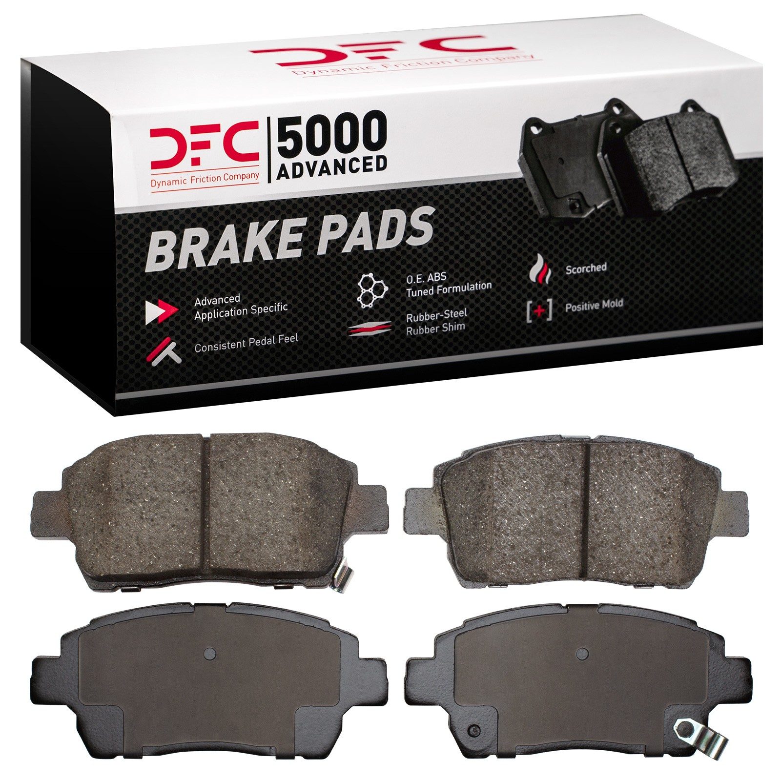 Dynamic Friction 5000 Advanced Brake Pads Without Hardware - 1552-0822-00 — image 2