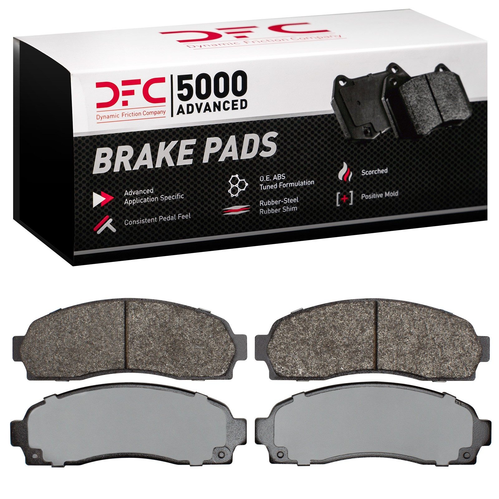Dynamic Friction 5000 Advanced Brake Pads Without Hardware - 1552-0833-00 — image 3