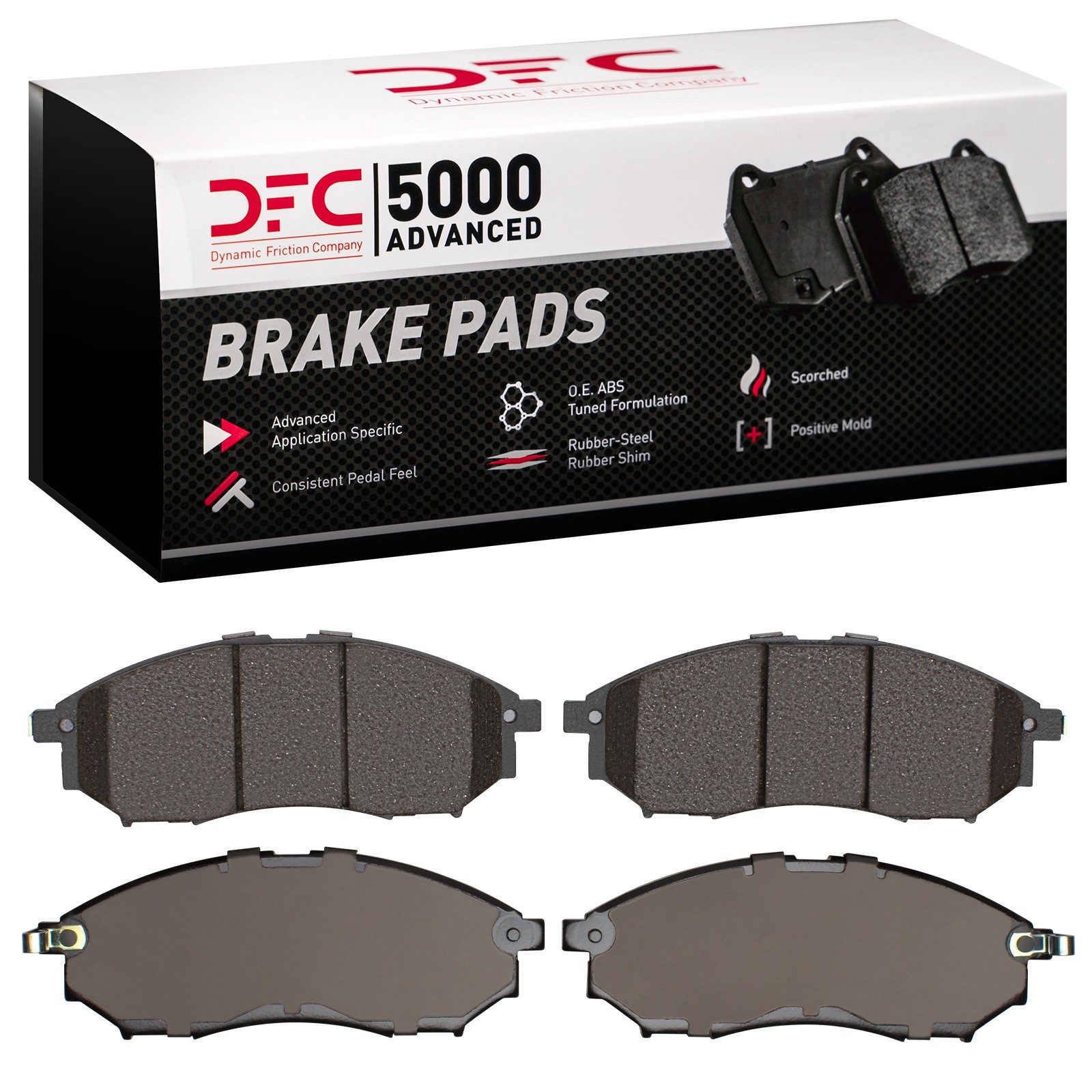 Dynamic Friction 5000 Advanced Brake Pads Without Hardware - 1552-0888-00 — image 2