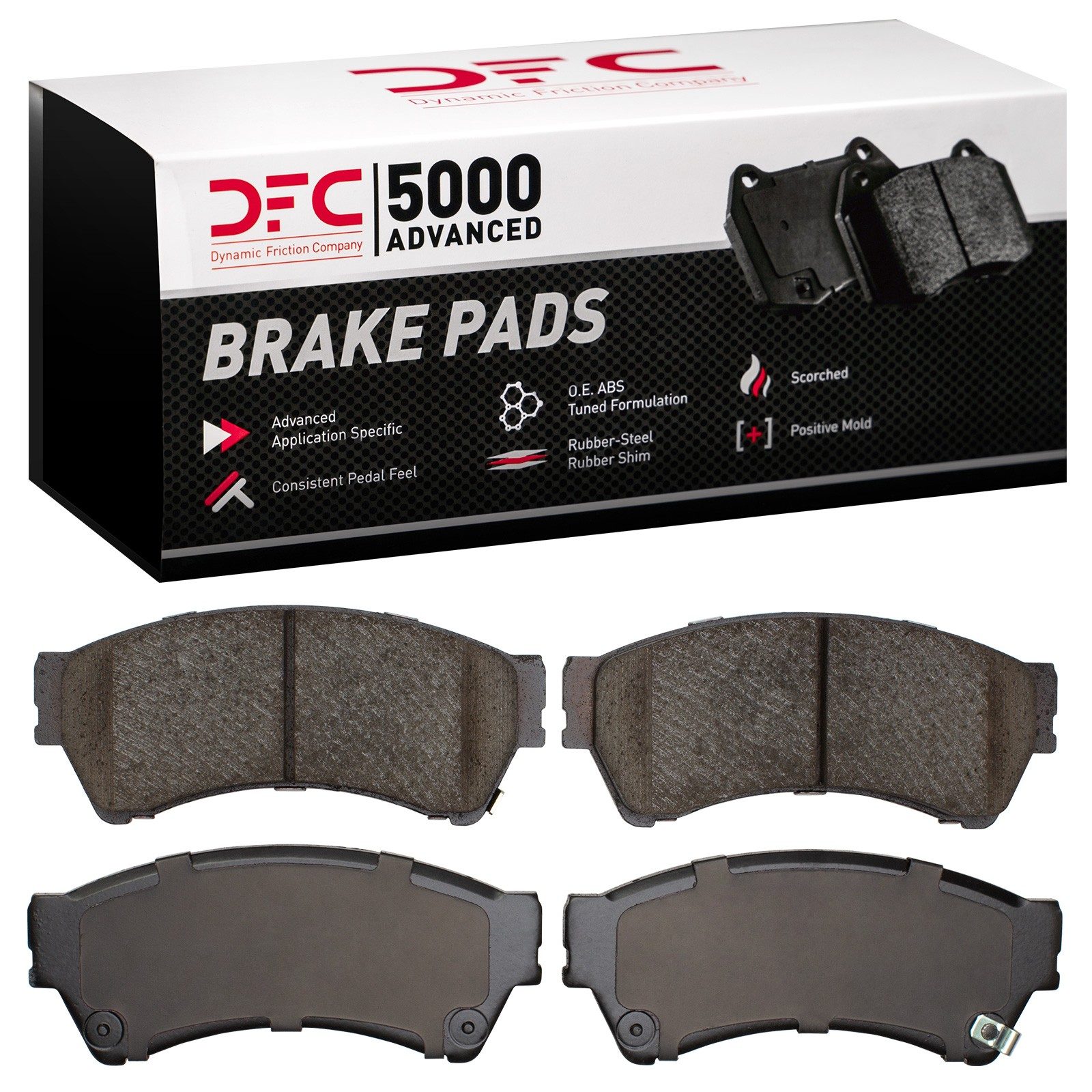 Dynamic Friction 5000 Advanced Brake Pads Without Hardware - 1552-1164-00 — image 2