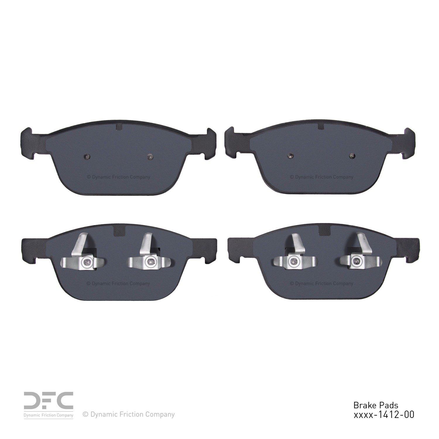 Dynamic Friction 5000 Advanced Brake Pads Without Hardware - 1552-1412-00