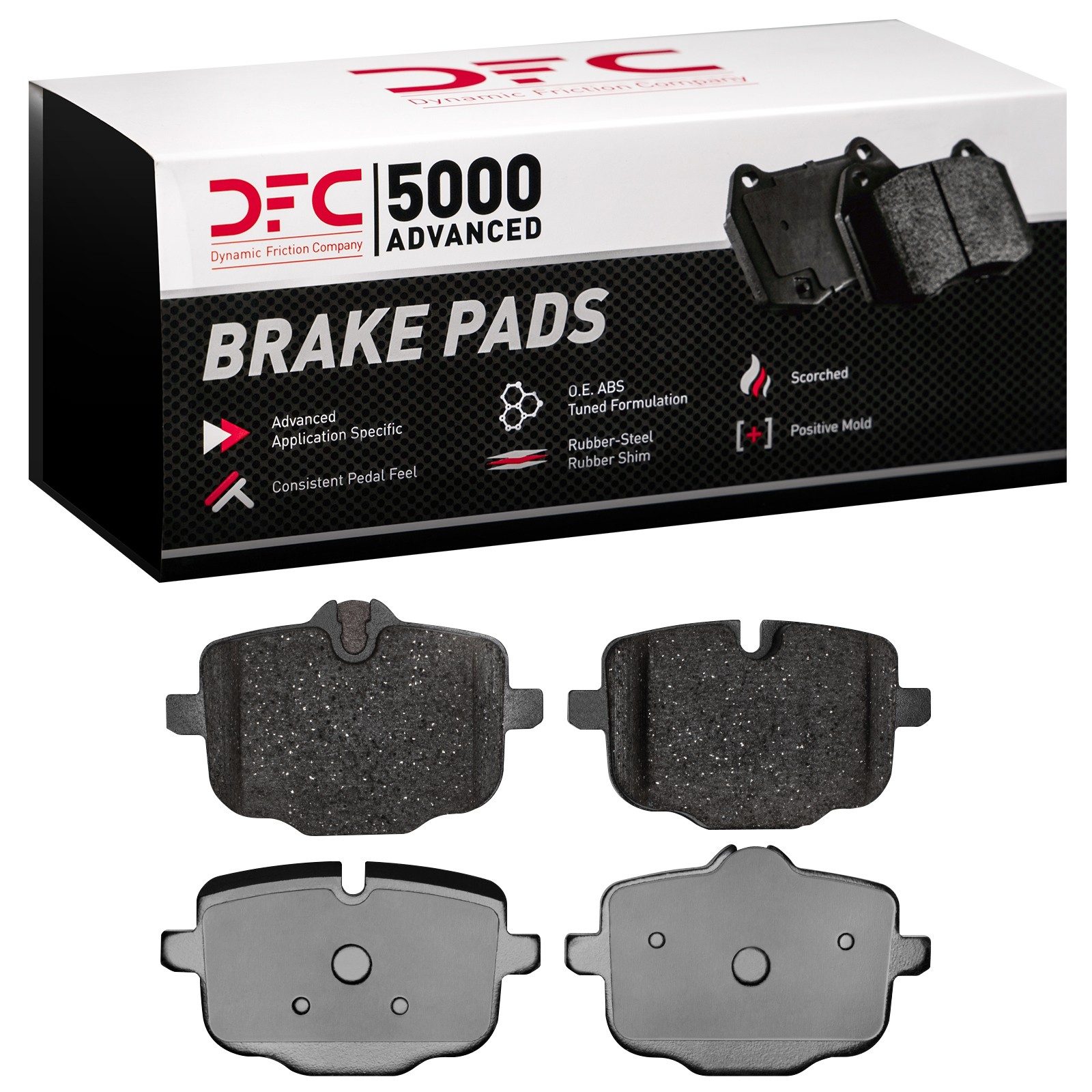 DFC Rear 5000 Advanced Low-Metallic Brake Pads (4 Pads) — image 2