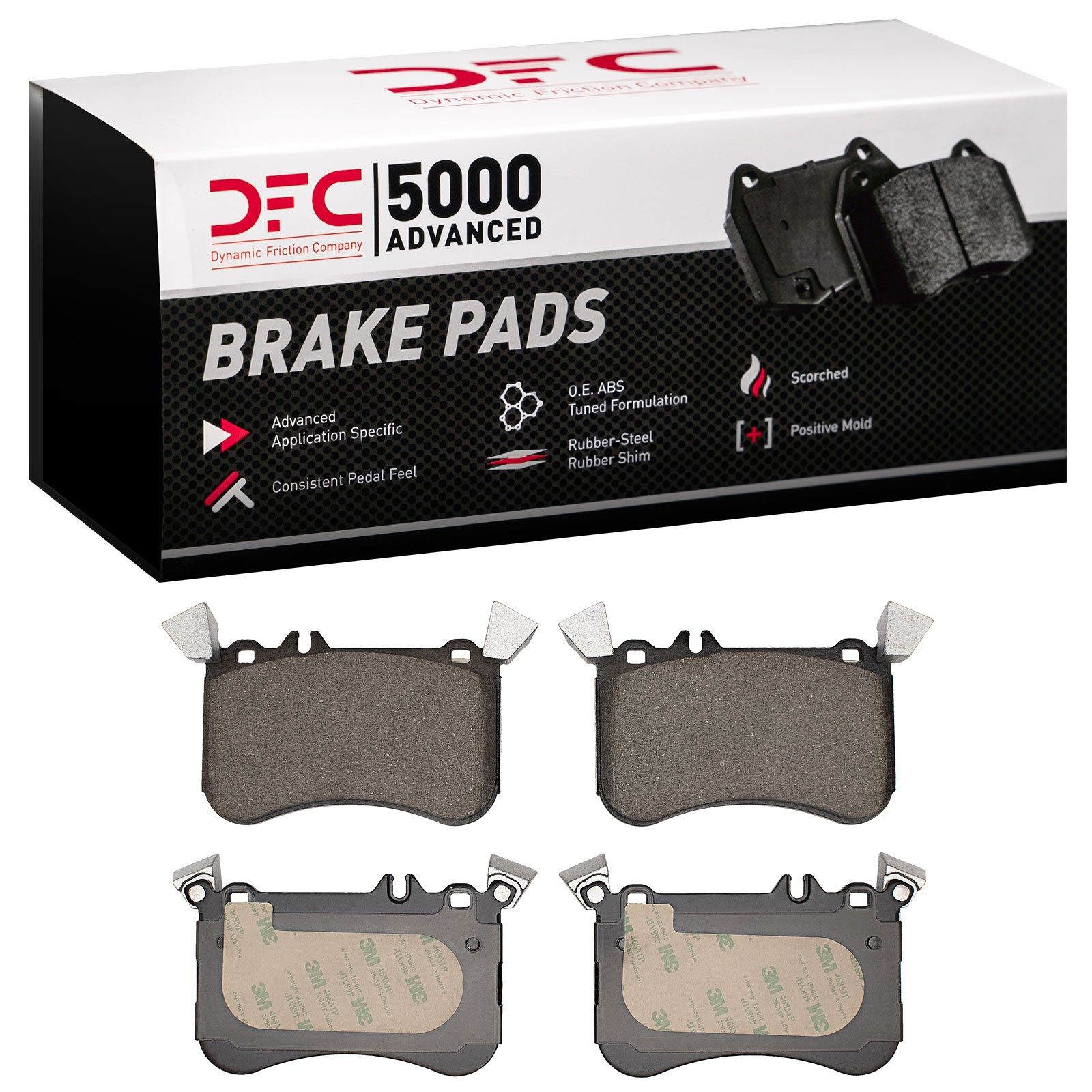 Dynamic Friction 5000 Advanced Brake Pads Without Hardware - 1552-1634-10 — image 3