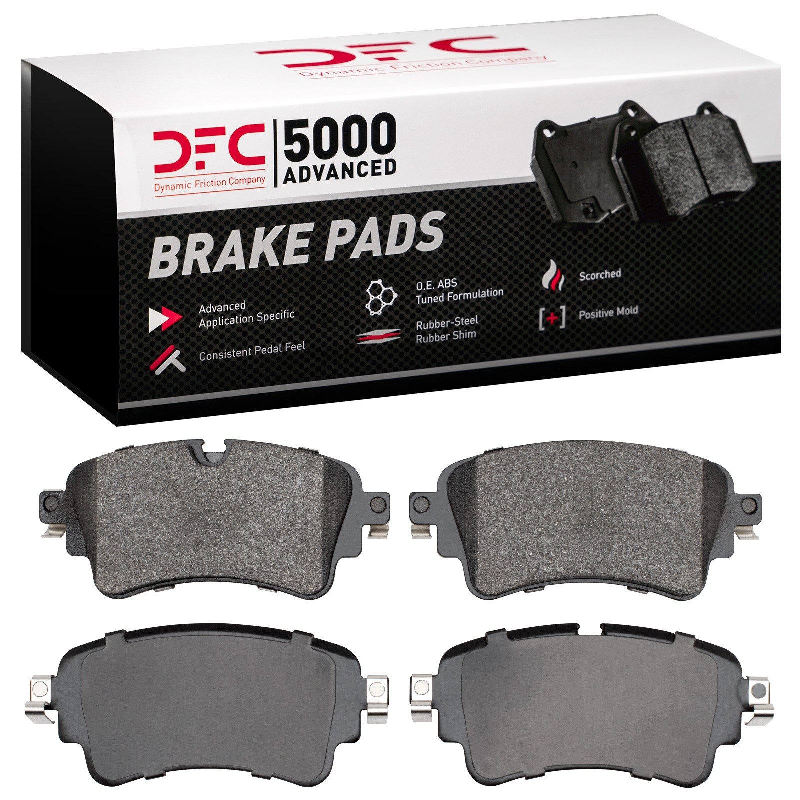 DFC Rear 5000 Advanced Low-Metallic Brake Pads (4 Pads) — image 2