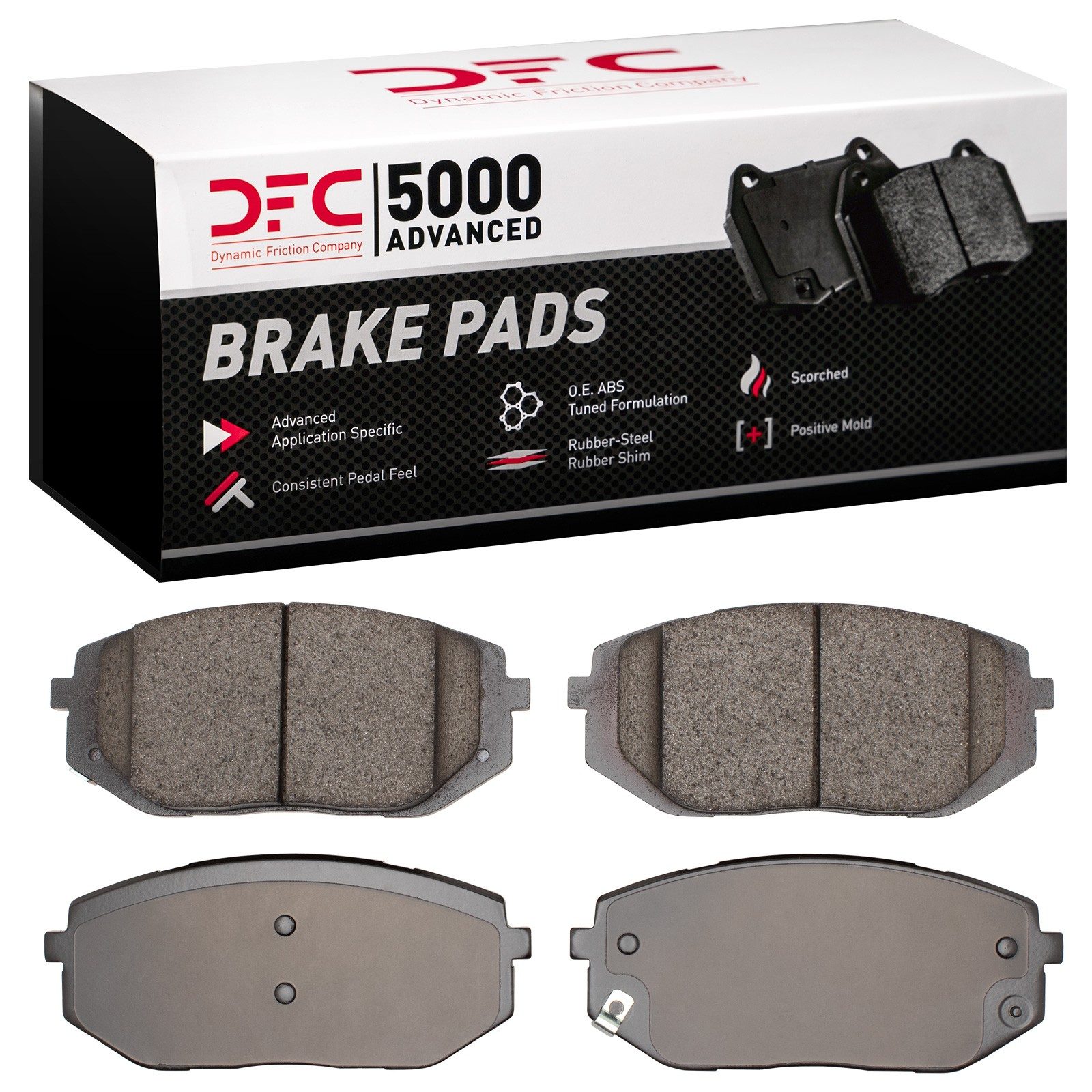 DFC Front 5000 Advanced Low-Metallic Brake Pads (4 Pads) — image 4