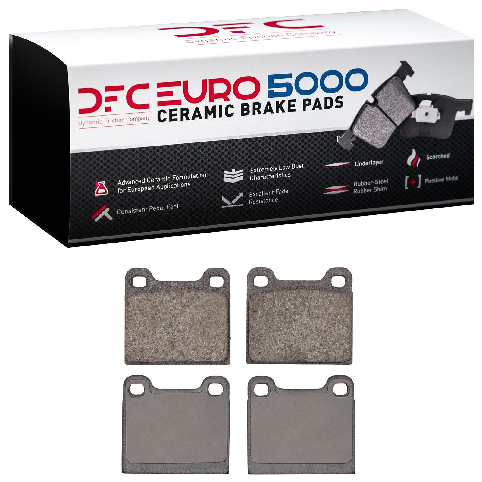 DFC Front EURO 5000 Ceramic Brake Pads (4 Pads) — image 2