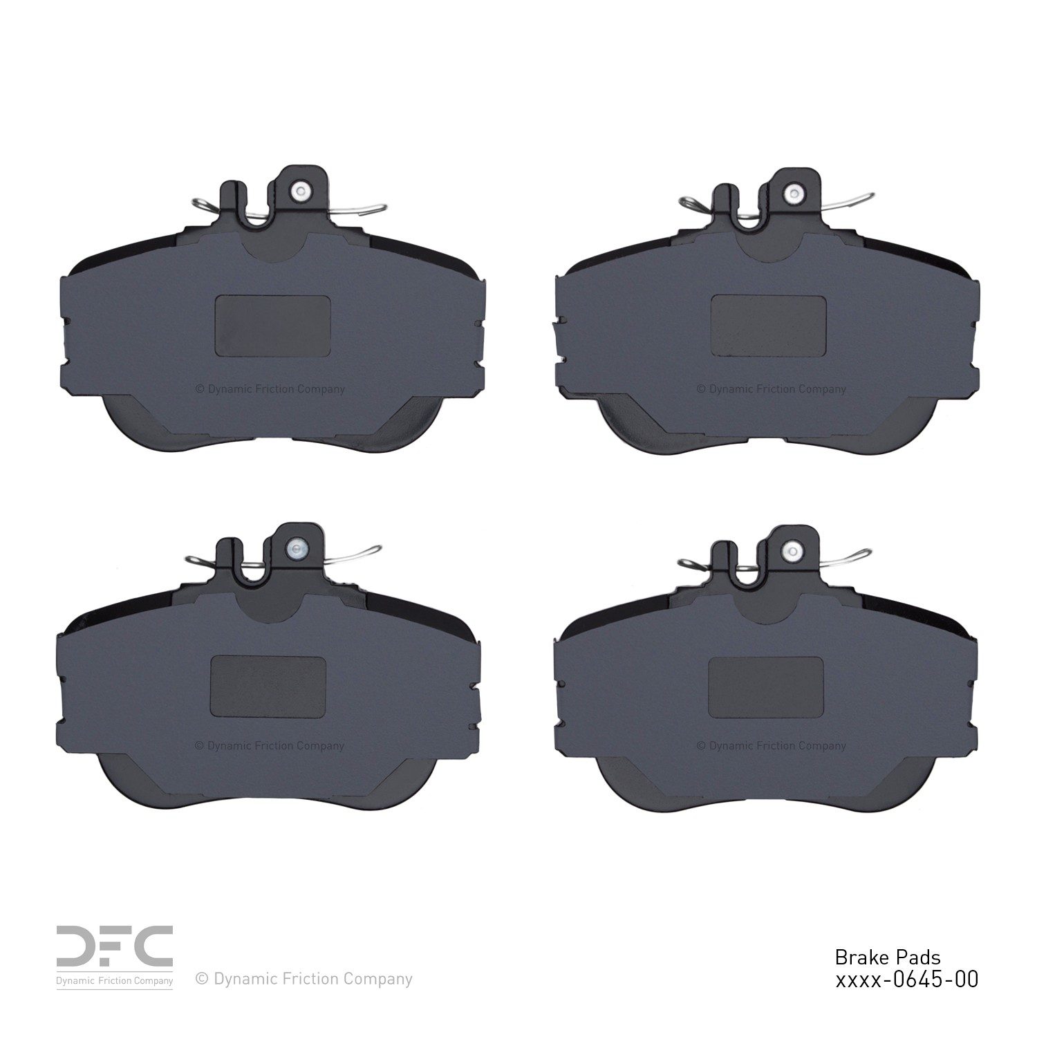 Dynamic Friction 5000 Euro Ceramic Brake Pads Without Hardware - 1600-0645-00