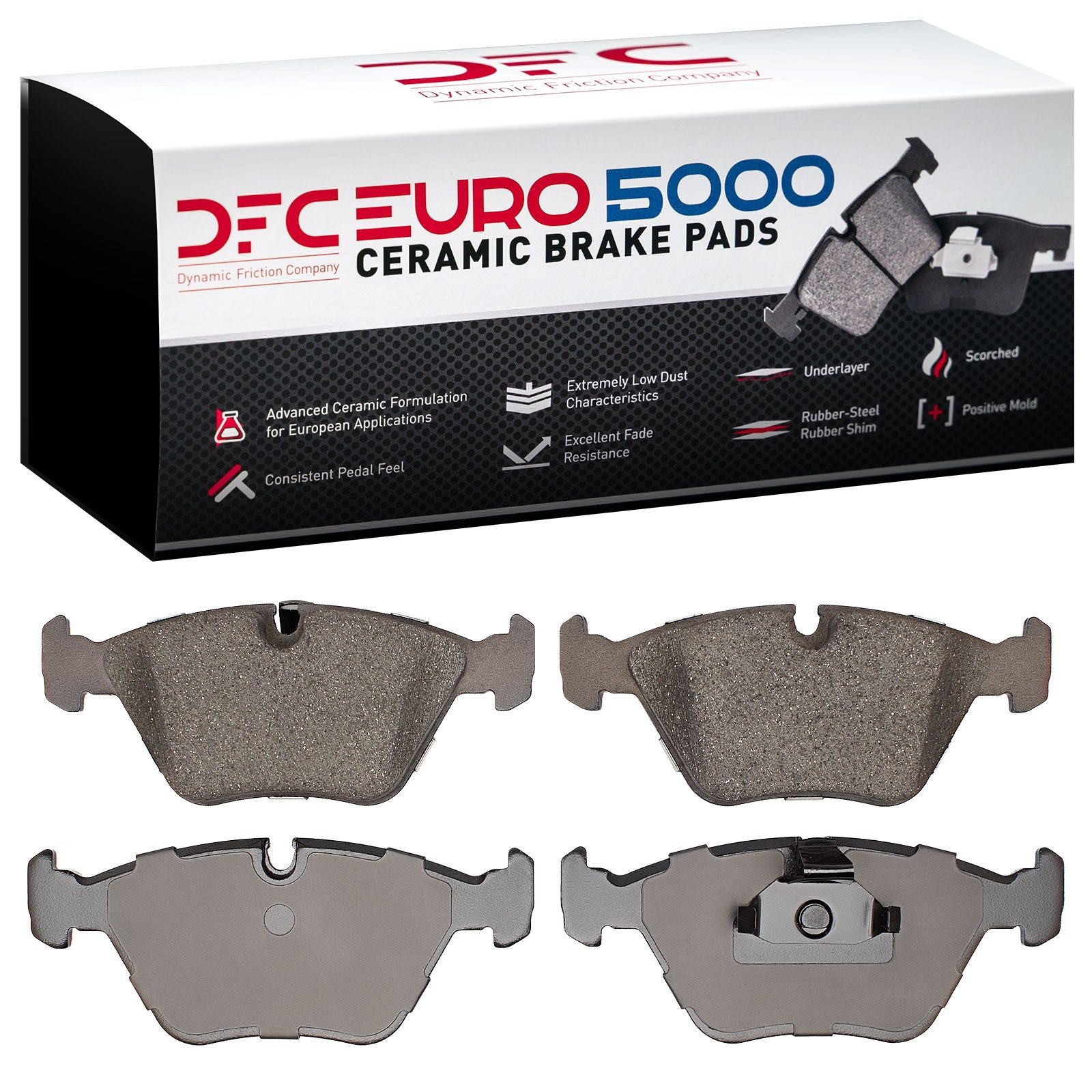 DFC Front EURO 5000 Ceramic Brake Pads (4 Pads) — image 3