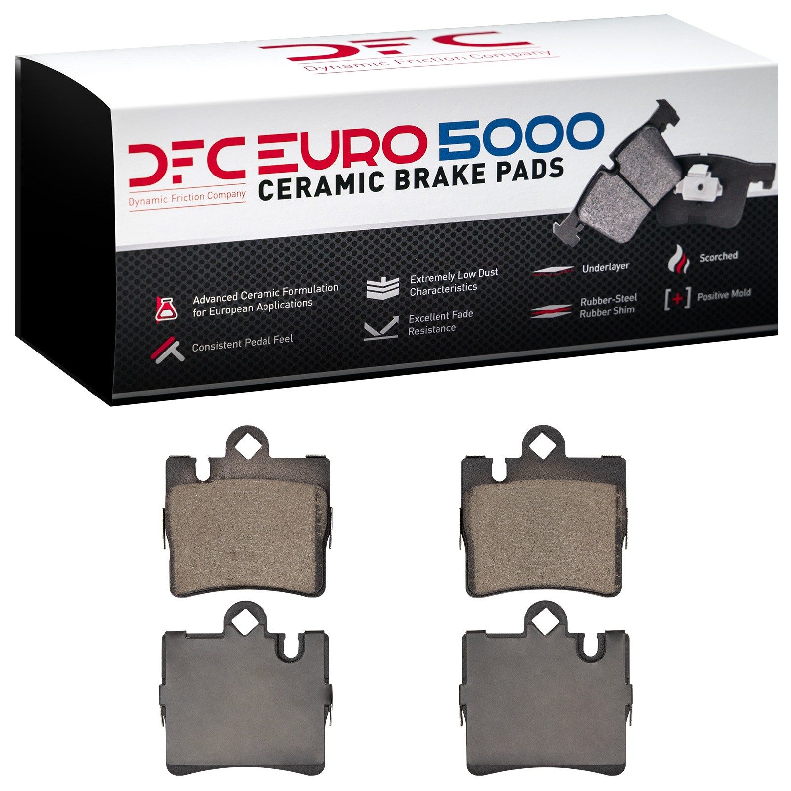 DFC EURO 5000 Ceramic Brake Pads (4 Pads) — image 3