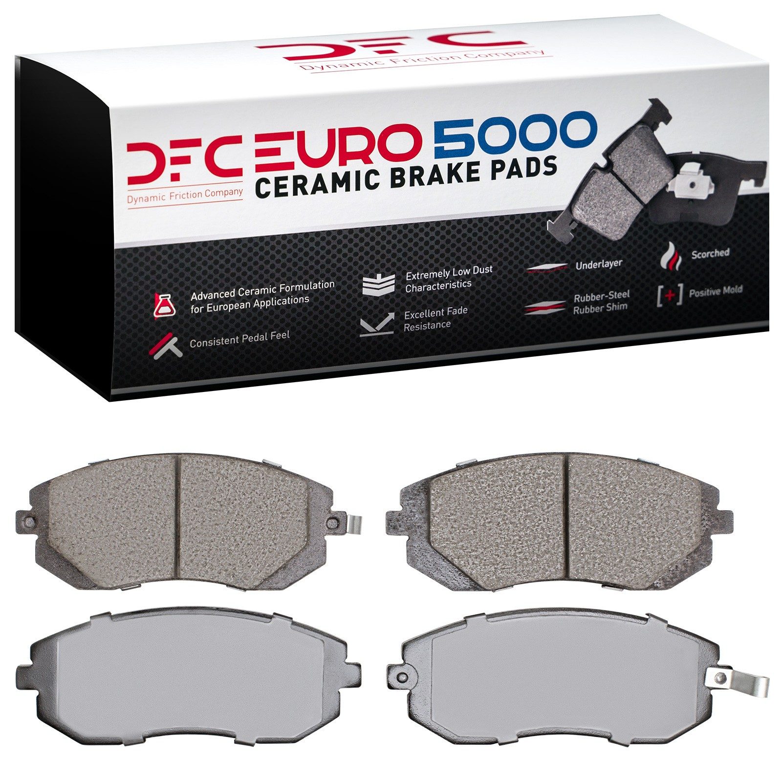 DFC EURO 5000 Ceramic Brake Pads (4 Pads) — image 2