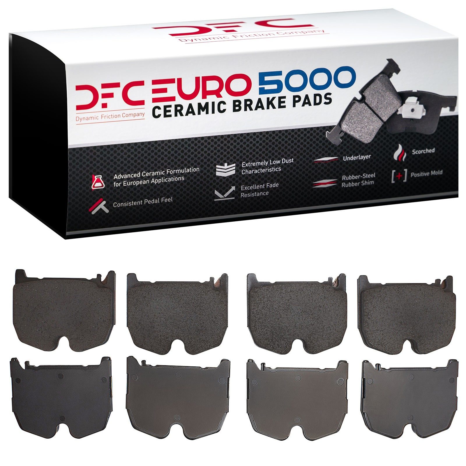 DFC EURO 5000 Ceramic Brake Pads (8 Pads) — image 3