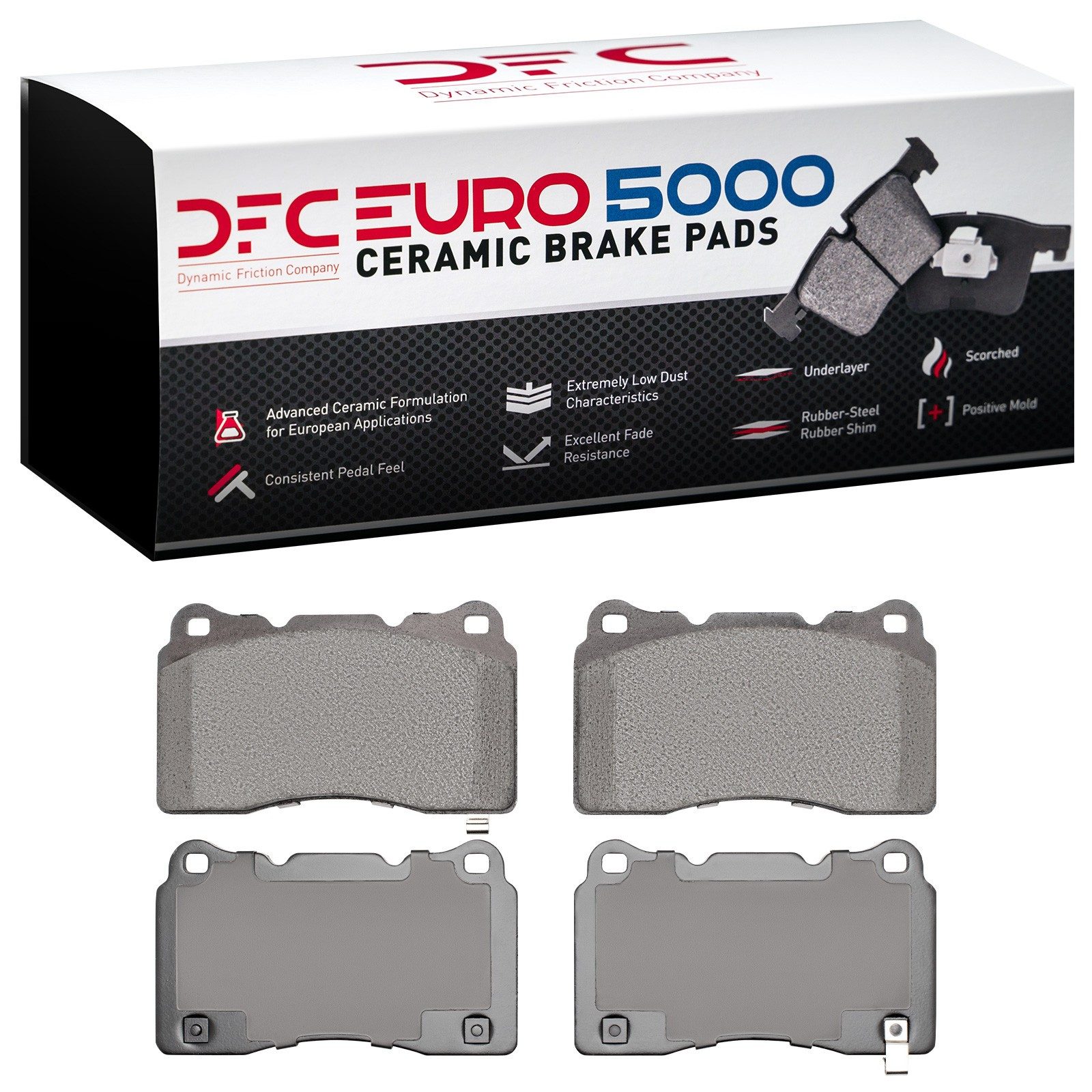 DFC Front EURO 5000 Ceramic Brake Pads (4 Pads) — image 2