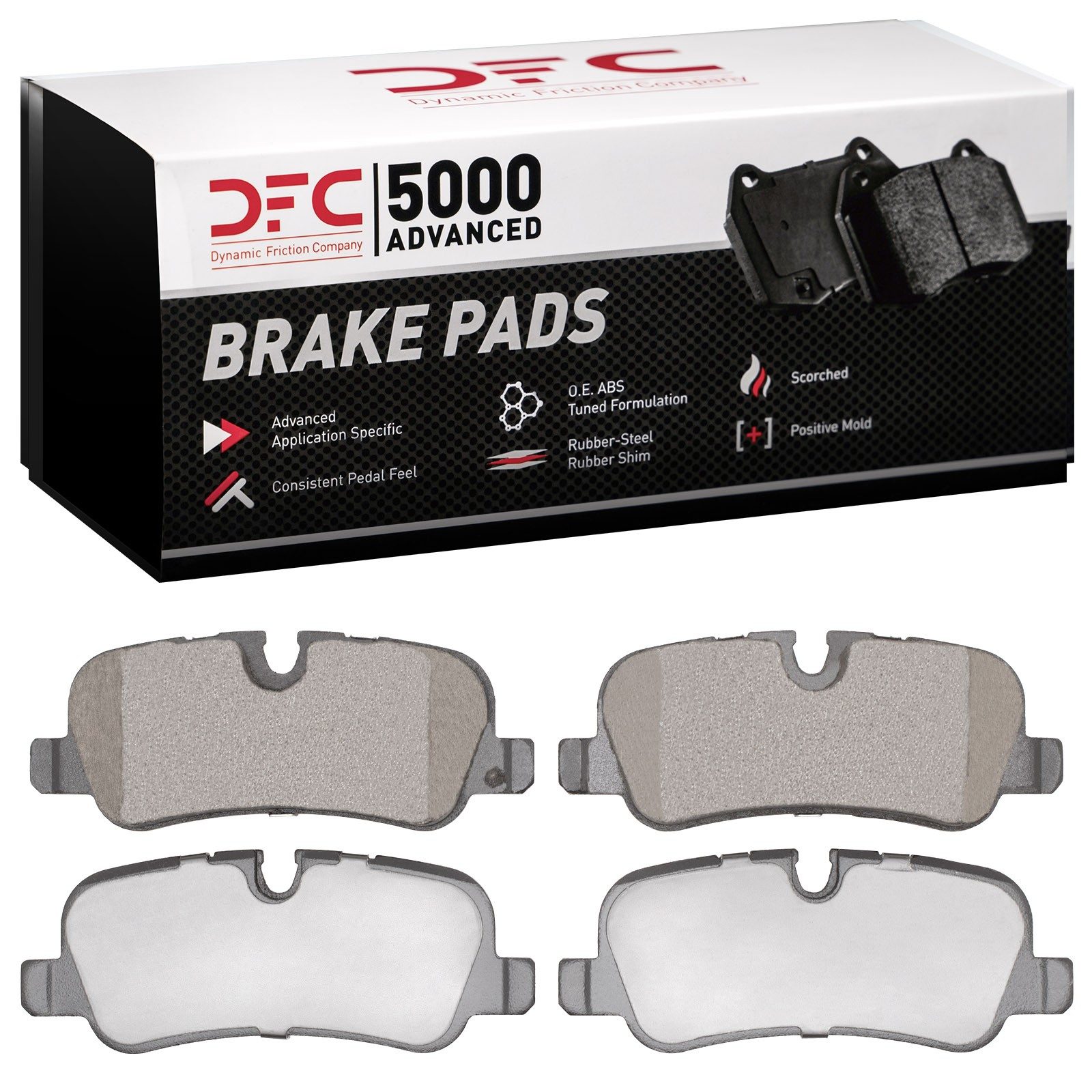 Dynamic Friction 5000 Euro Ceramic Brake Pads Without Hardware - 1600-1099-00 — image 2