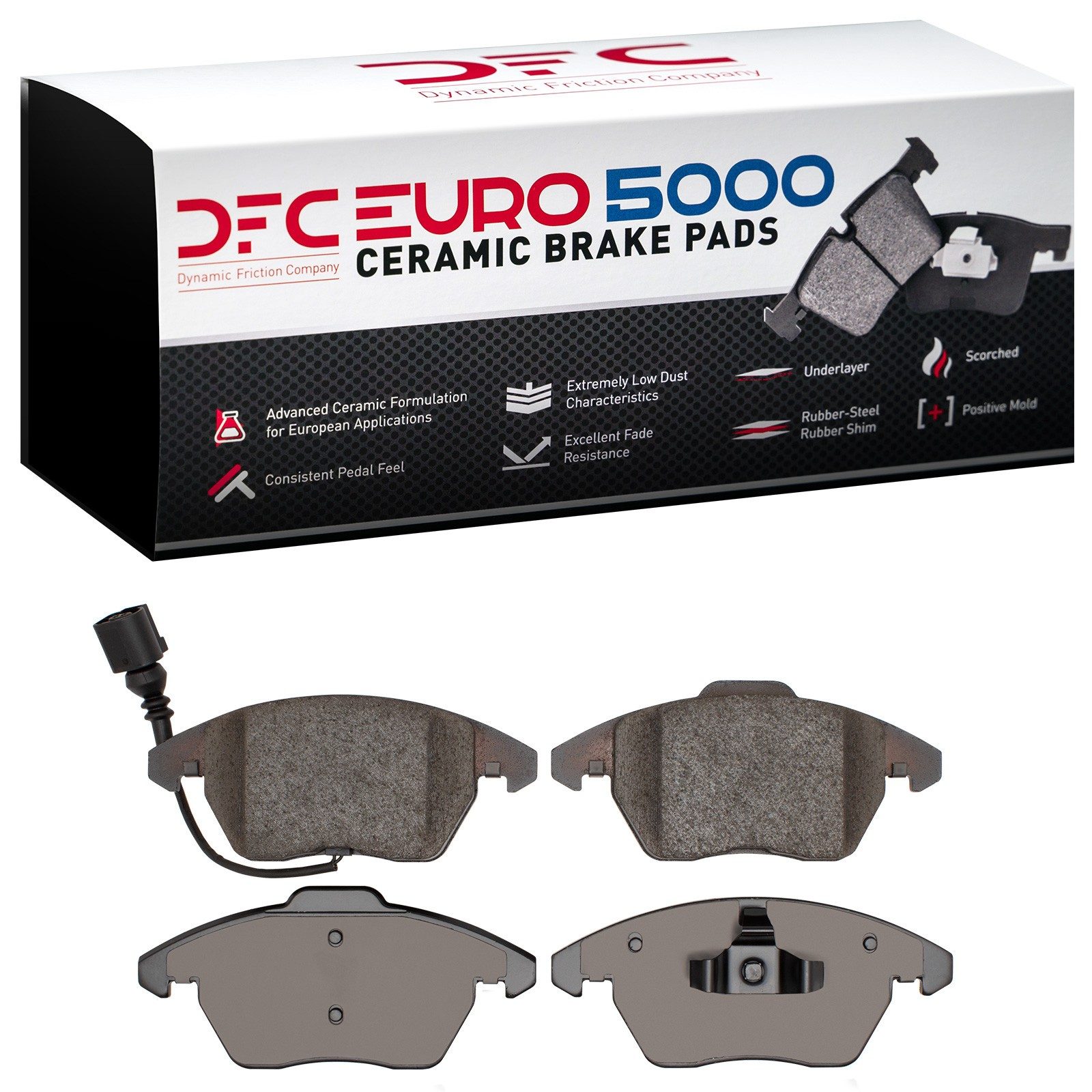 DFC Front EURO 5000 Ceramic Brake Pads (4 Pads) — image 2