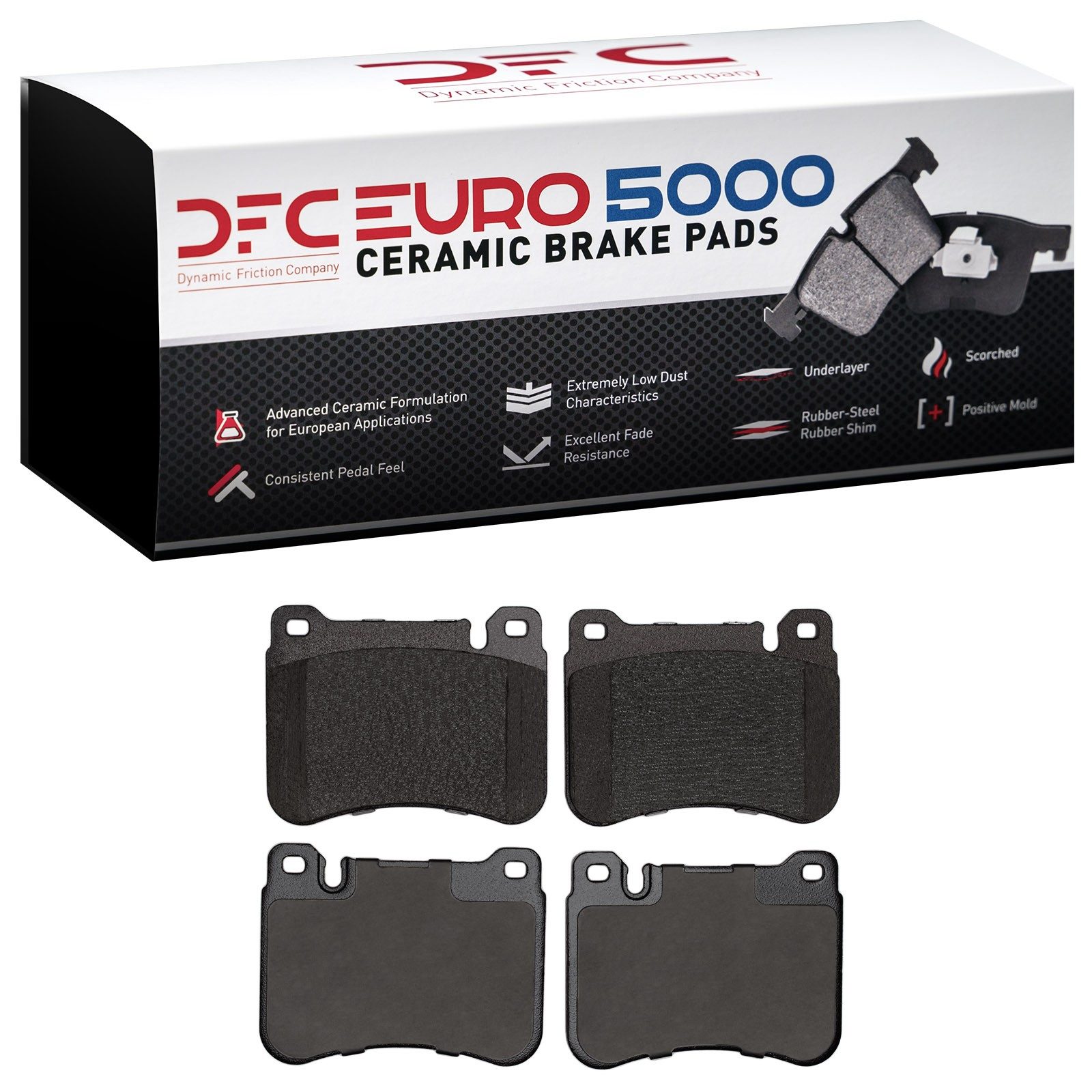 DFC EURO 5000 Ceramic Brake Pads (4 Pads) — image 2
