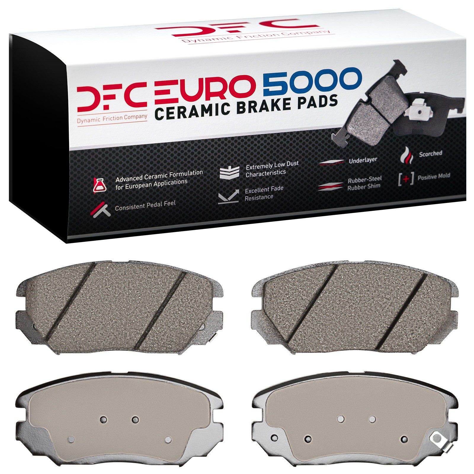 DFC Front EURO 5000 Ceramic Brake Pads (4 Pads) — image 2