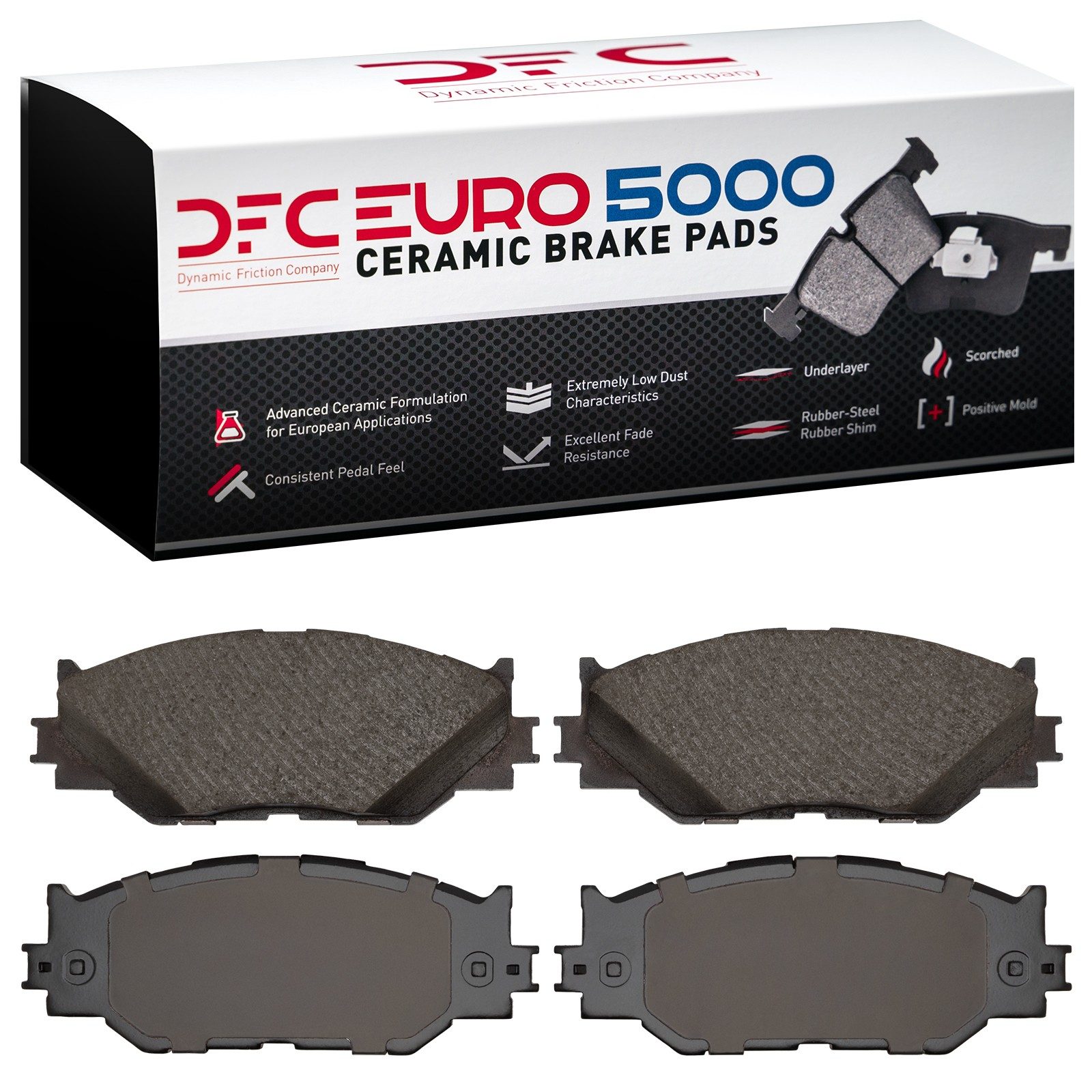 DFC EURO 5000 Ceramic Brake Pads (4 Pads) — image 2