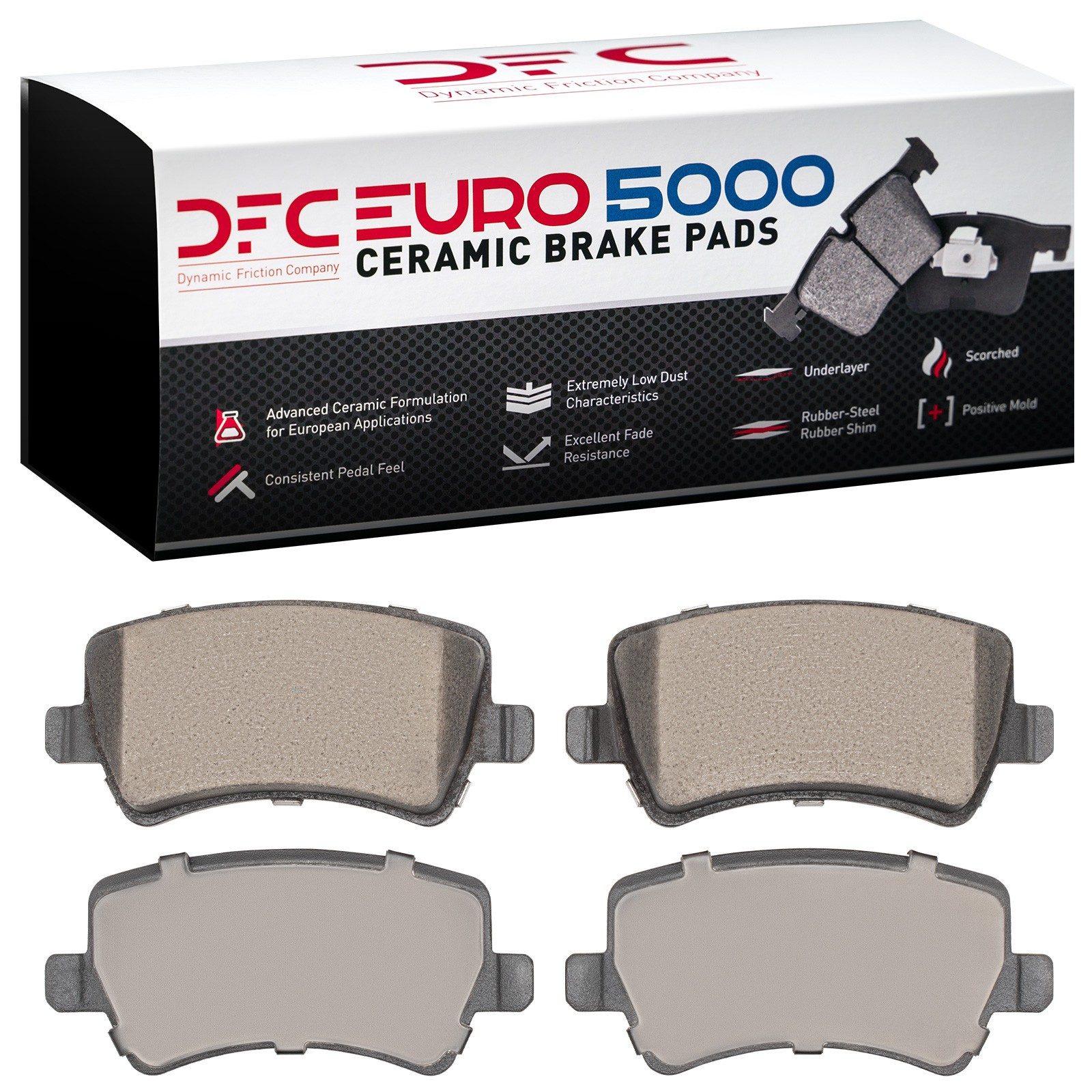 DFC EURO 5000 Ceramic Brake Pads (4 Pads) — image 2