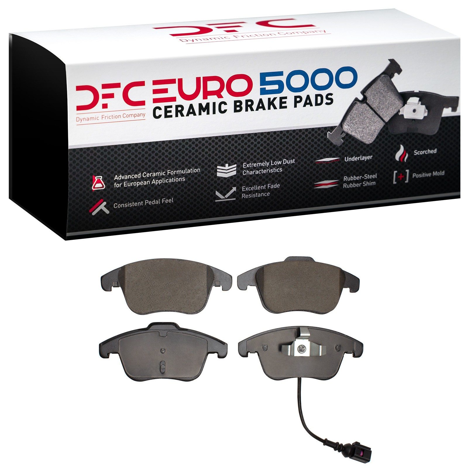 DFC Front EURO 5000 Ceramic Brake Pads (4 Pads) — image 2