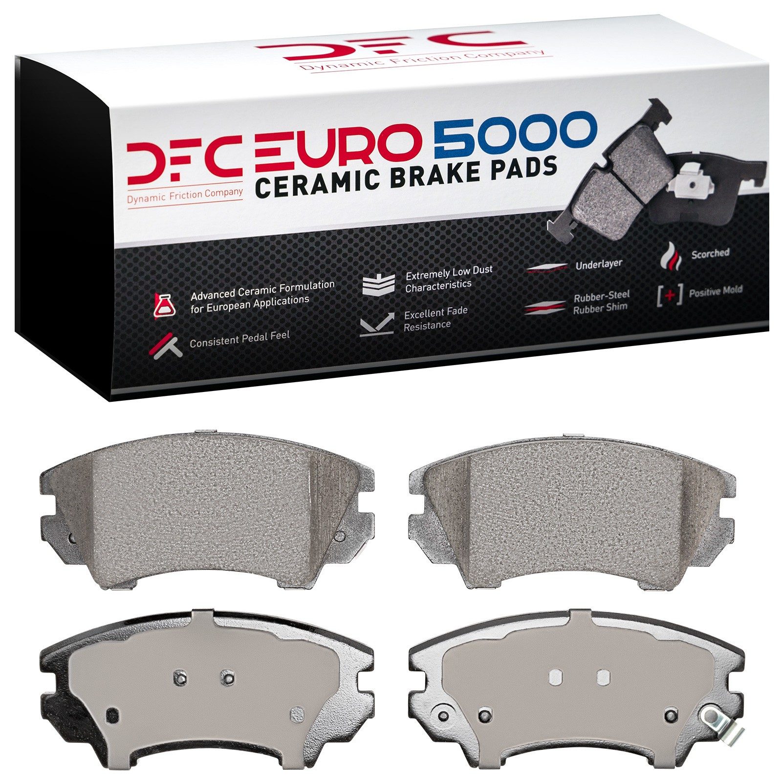 DFC Front EURO 5000 Ceramic Brake Pads (4 Pads) — image 2