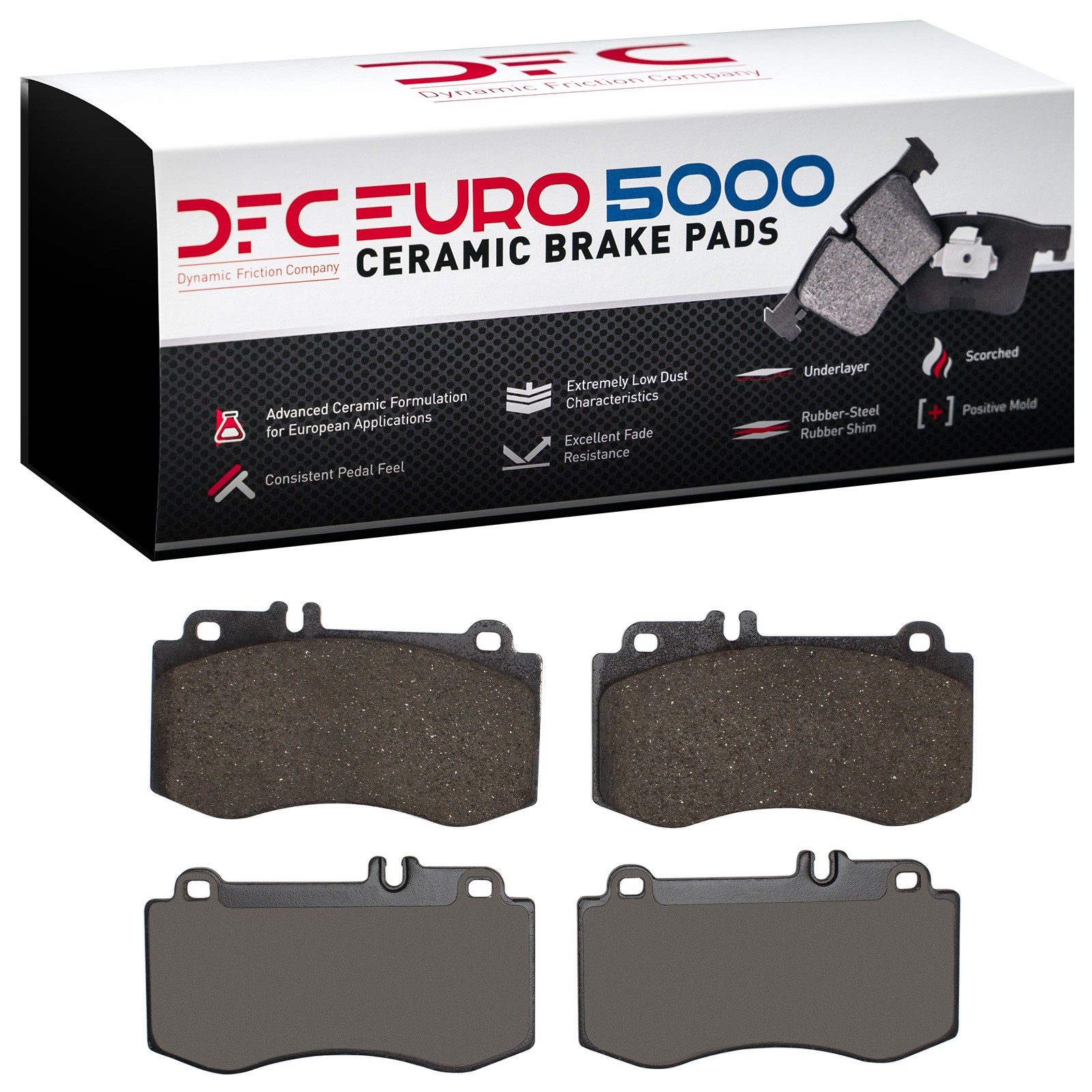 DFC EURO 5000 Ceramic Brake Pads (4 Pads) — image 2