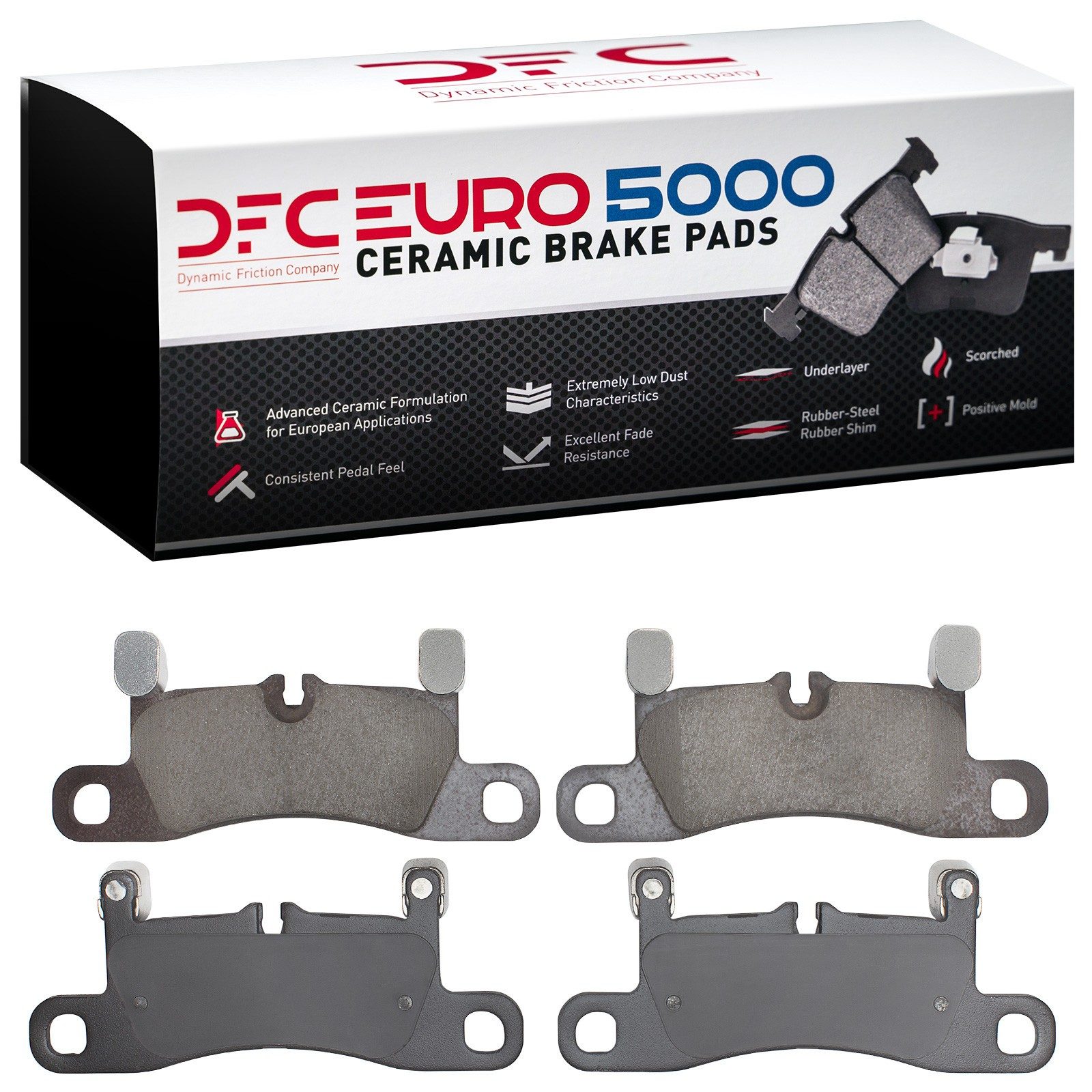 DFC EURO 5000 Ceramic Brake Pads (4 Pads) — image 2