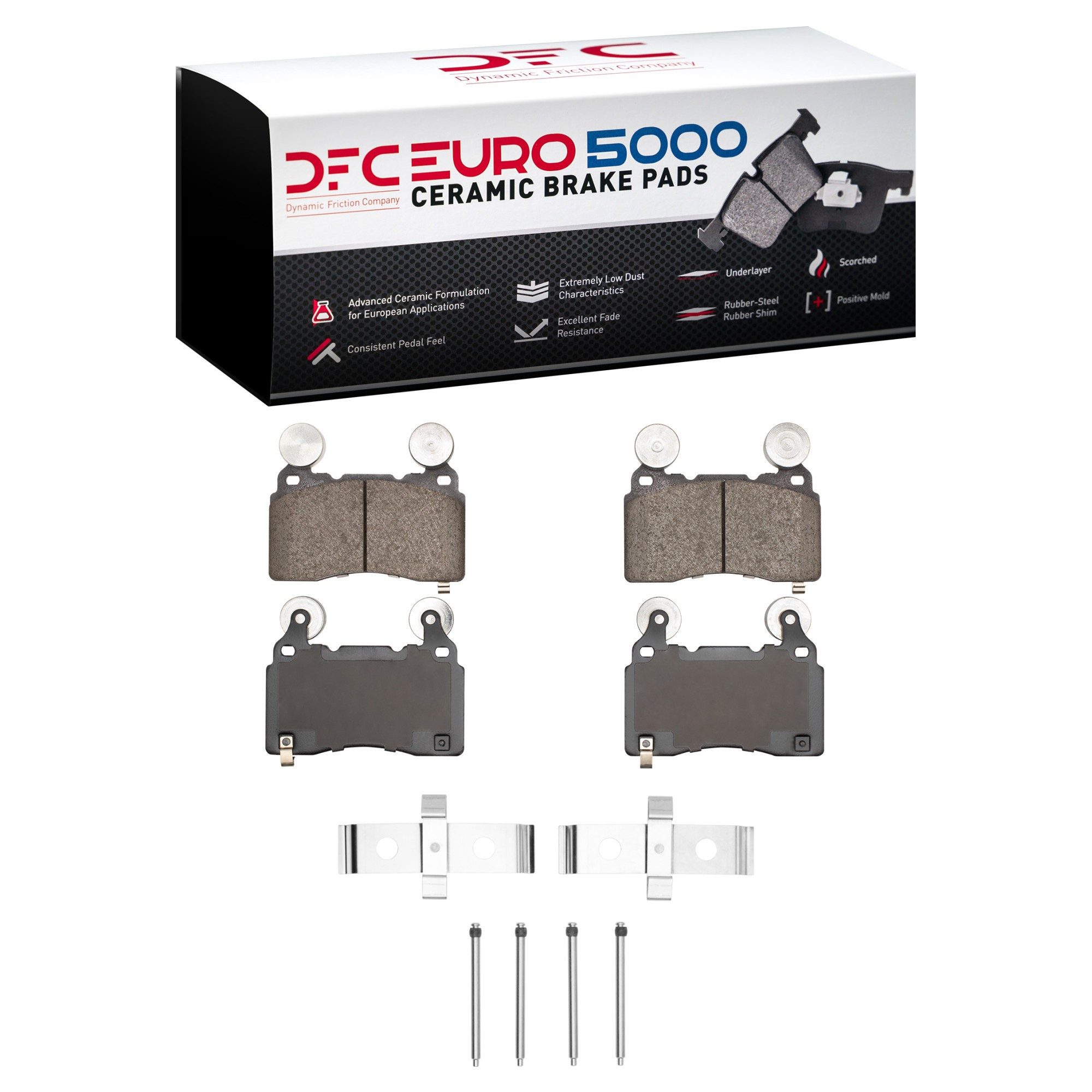 DFC Front EURO 5000 Ceramic Brake Pads (4 Pads)