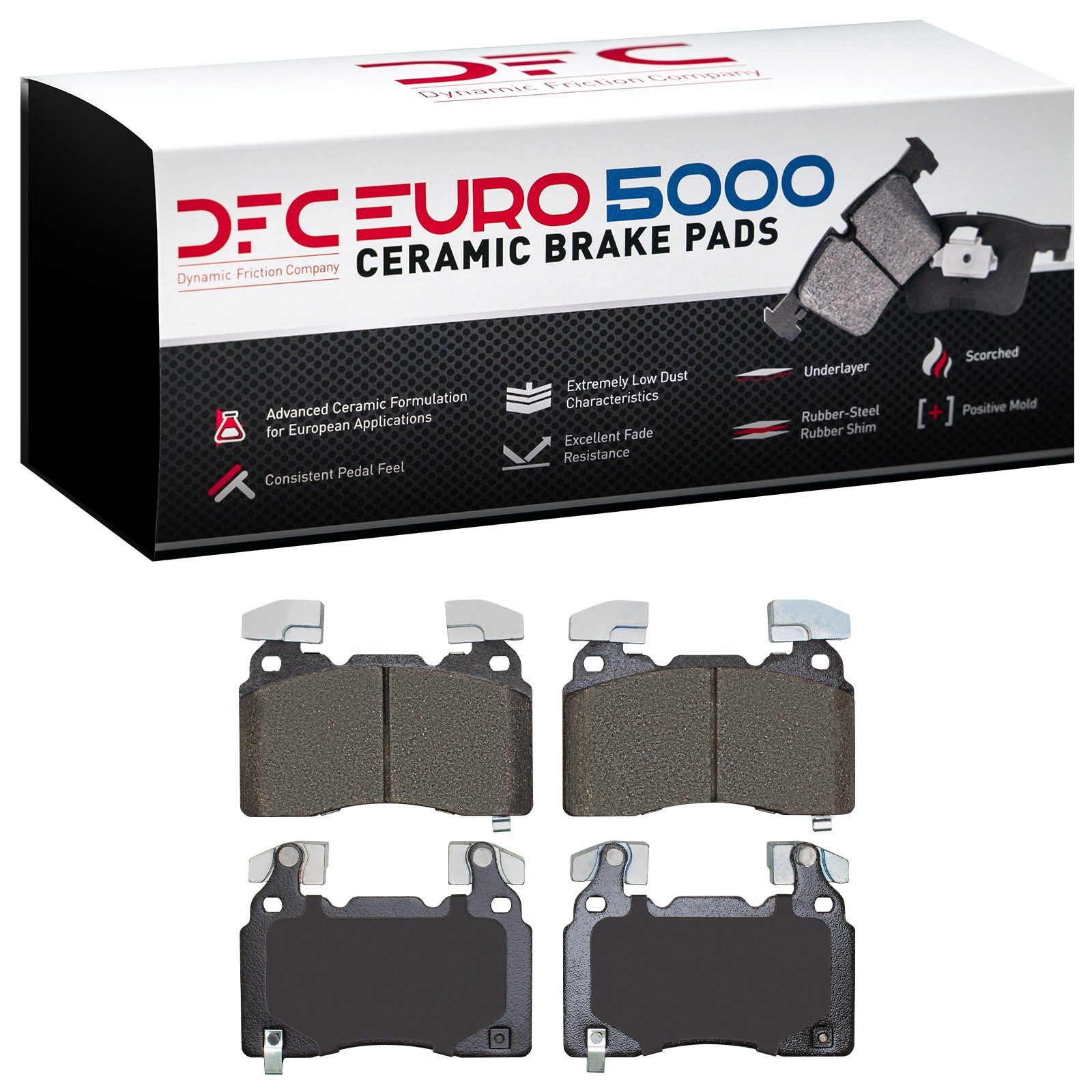 DFC Front EURO 5000 Ceramic Brake Pads (4 Pads) — image 3