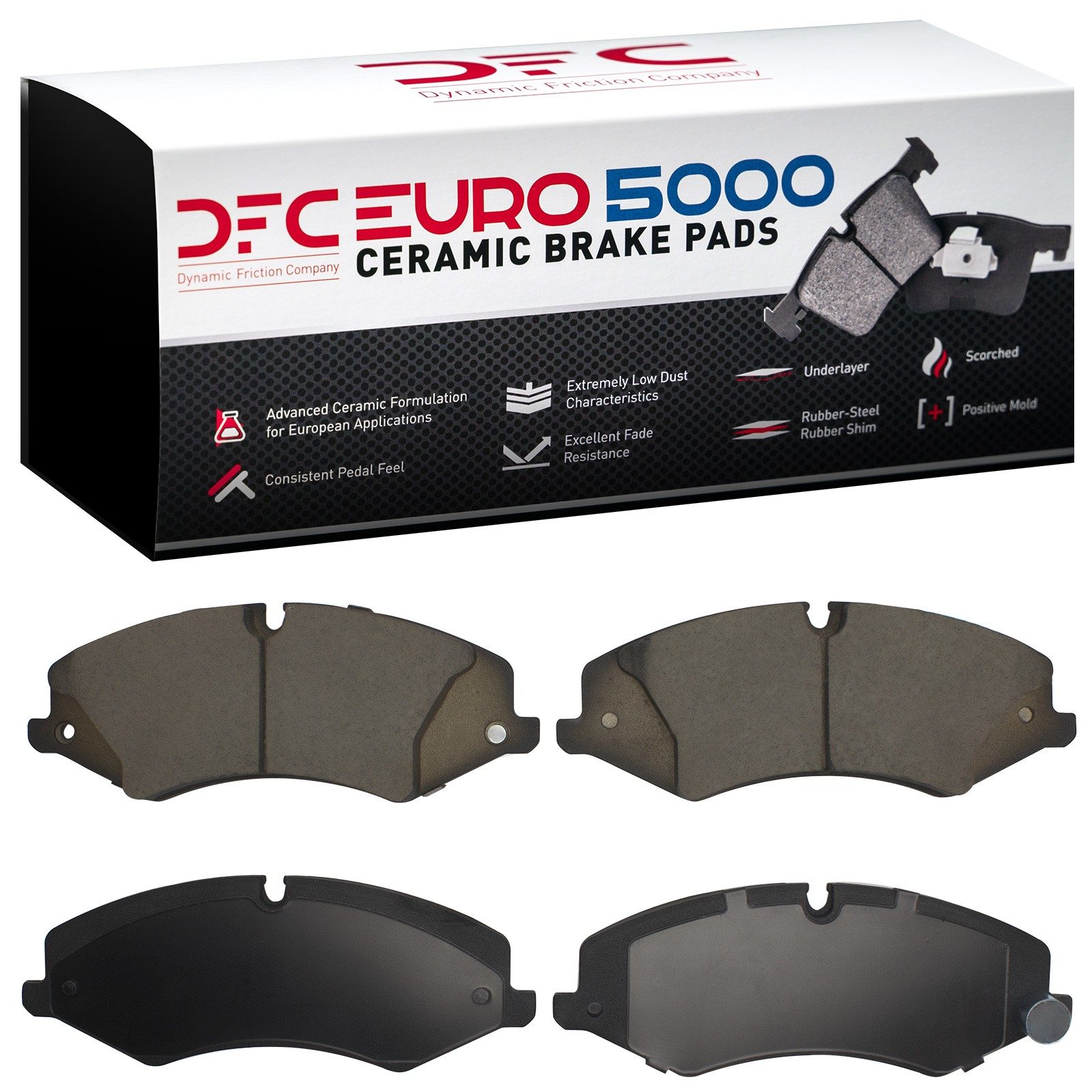 DFC EURO 5000 Ceramic Brake Pads (4 Pads) — image 2