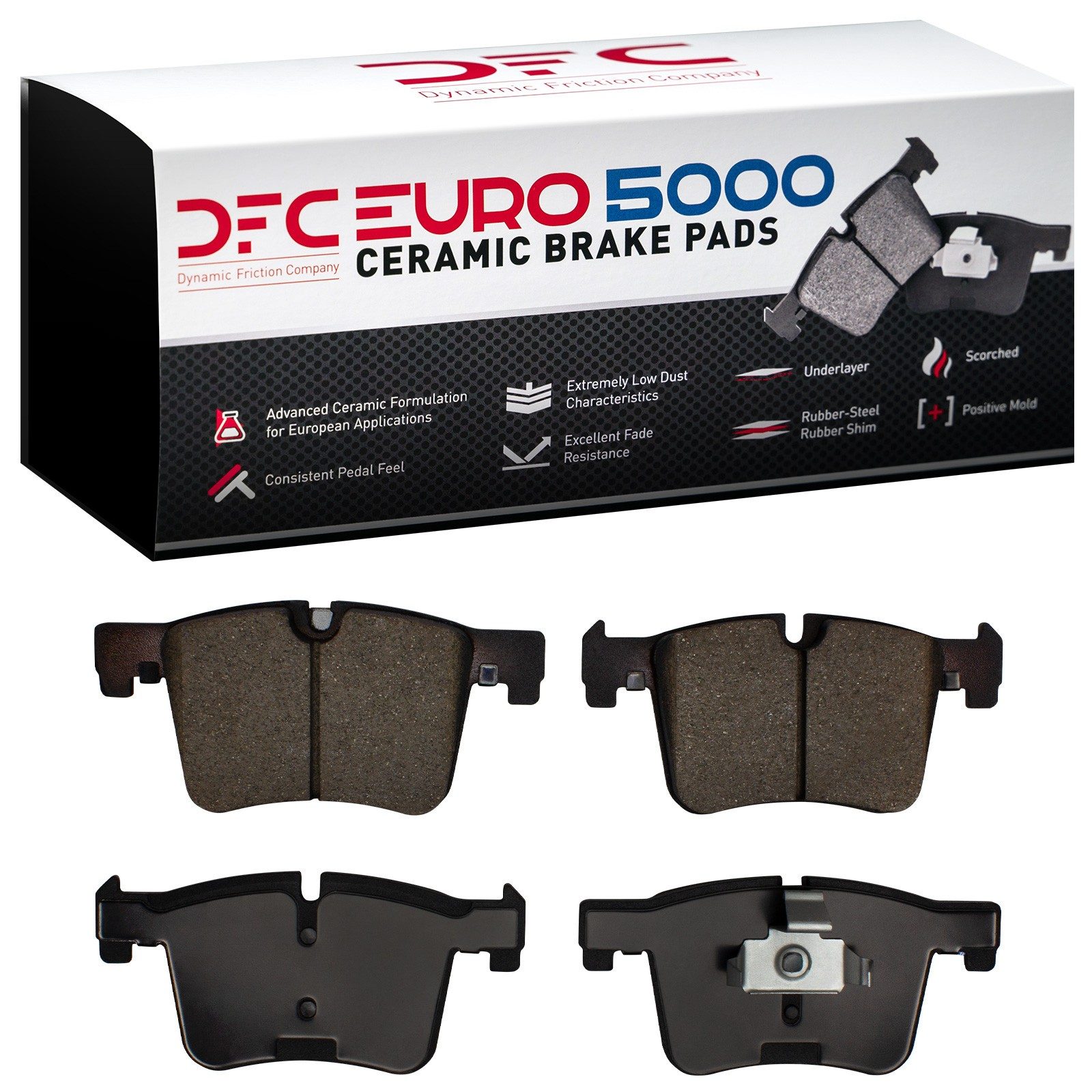 DFC Front EURO 5000 Ceramic Brake Pads (4 Pads) — image 2