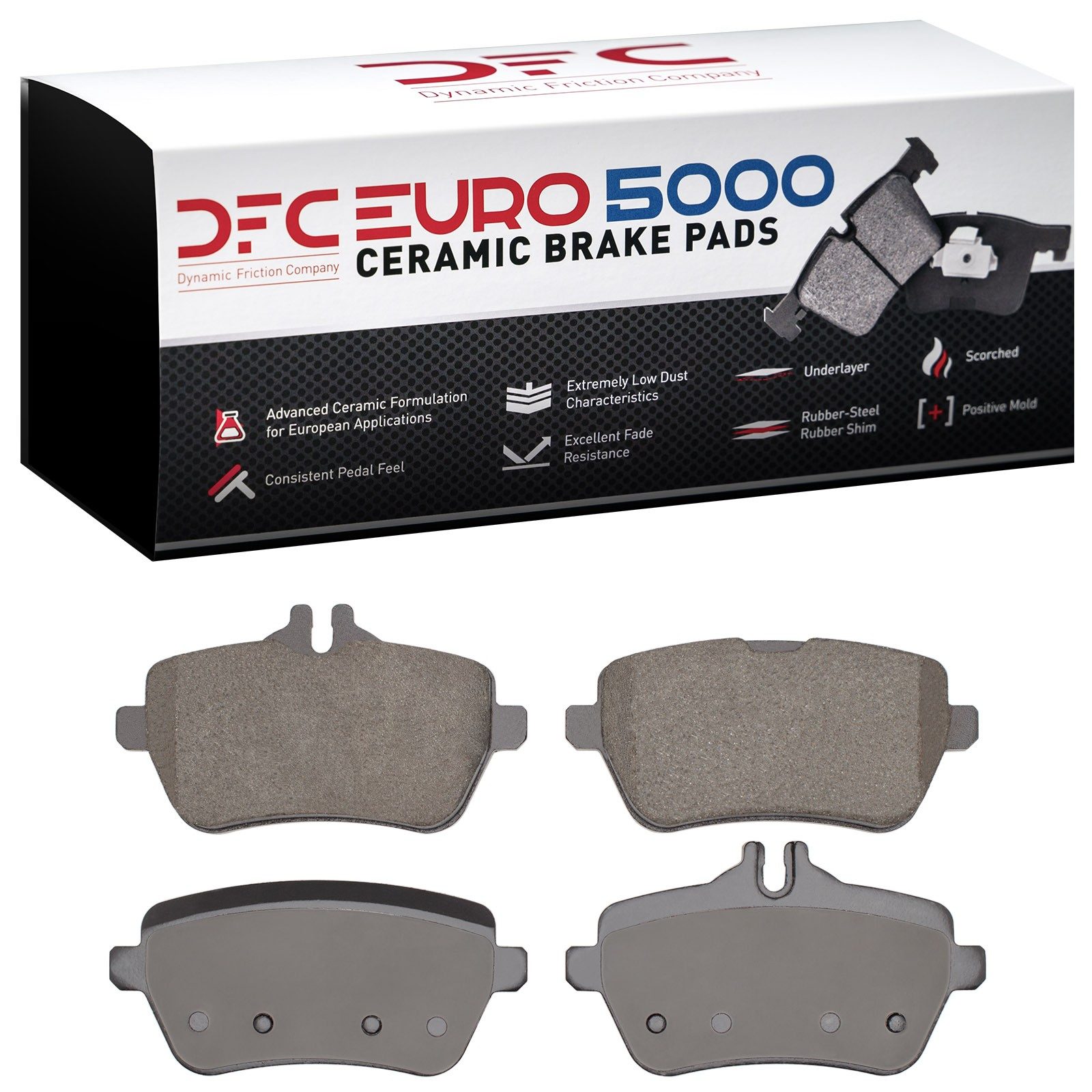 DFC EURO 5000 Ceramic Brake Pads (4 Pads) — image 2